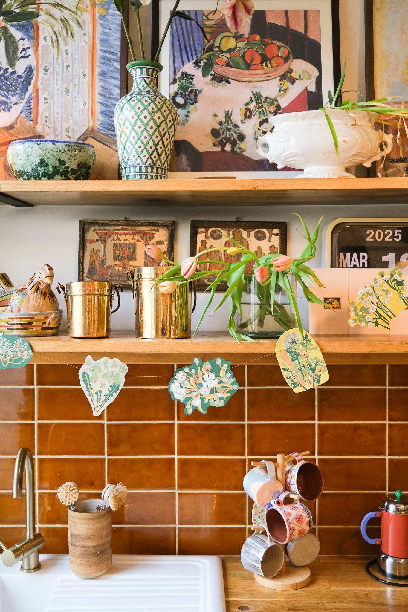 Spring Blooms Sewn Garland