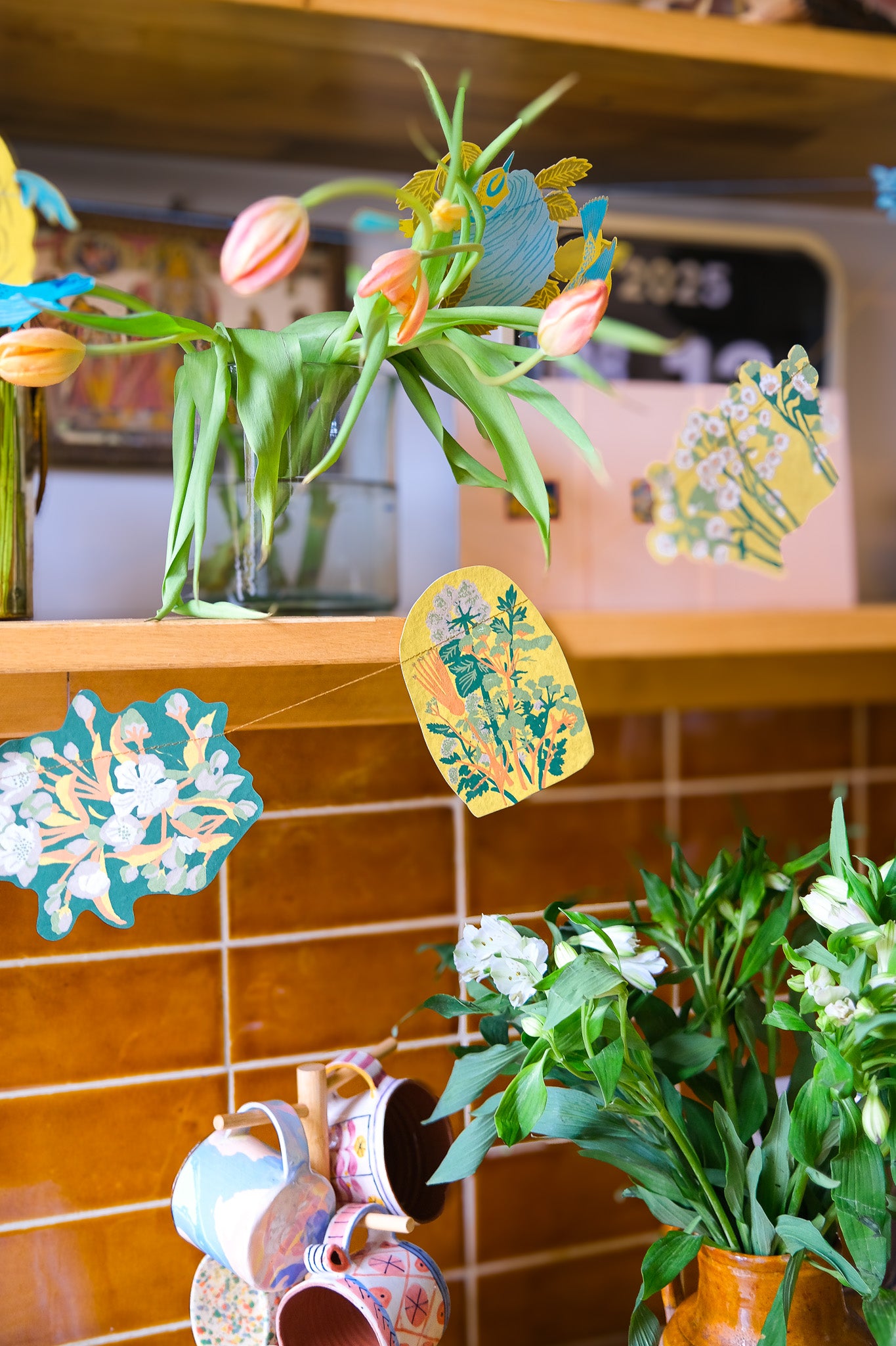 Spring Blooms Sewn Garland