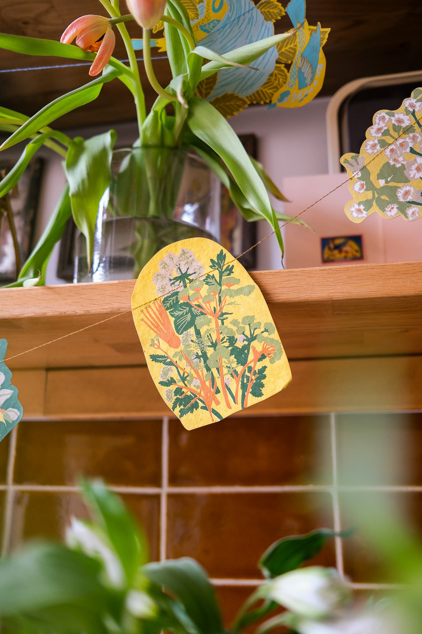 Spring Blooms Sewn Garland