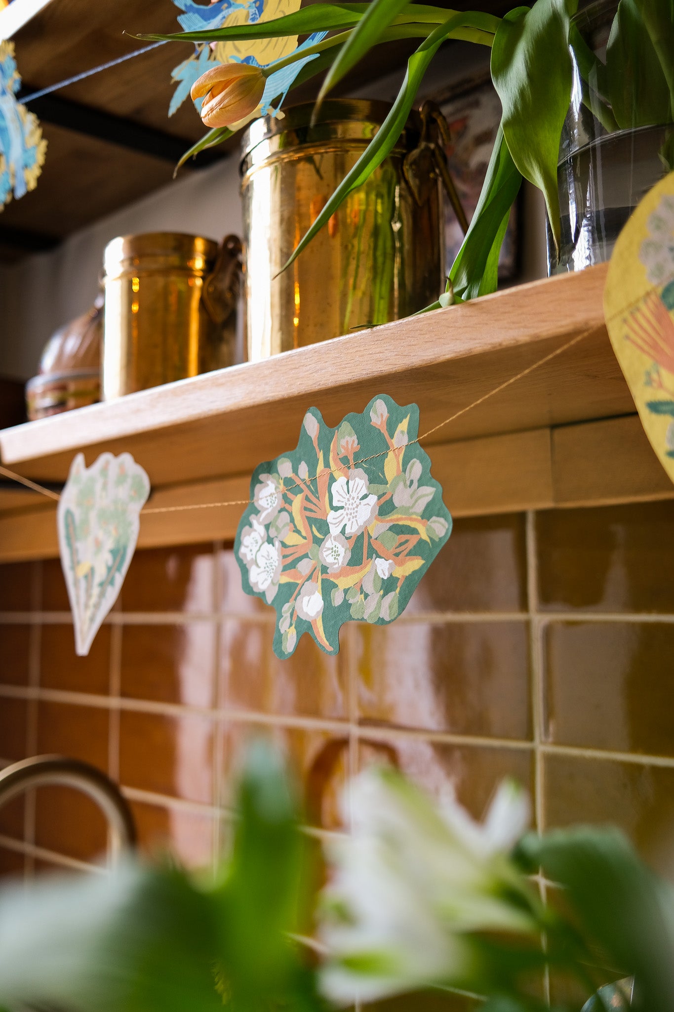 Spring Blooms Sewn Garland