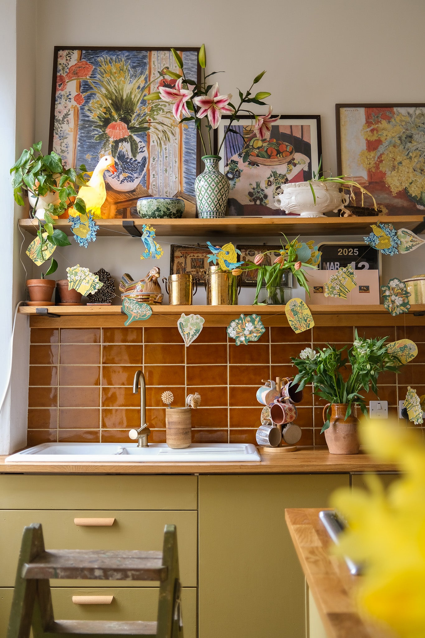 Spring Blooms Sewn Garland