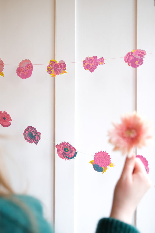 Summer Garden Sewn Garland