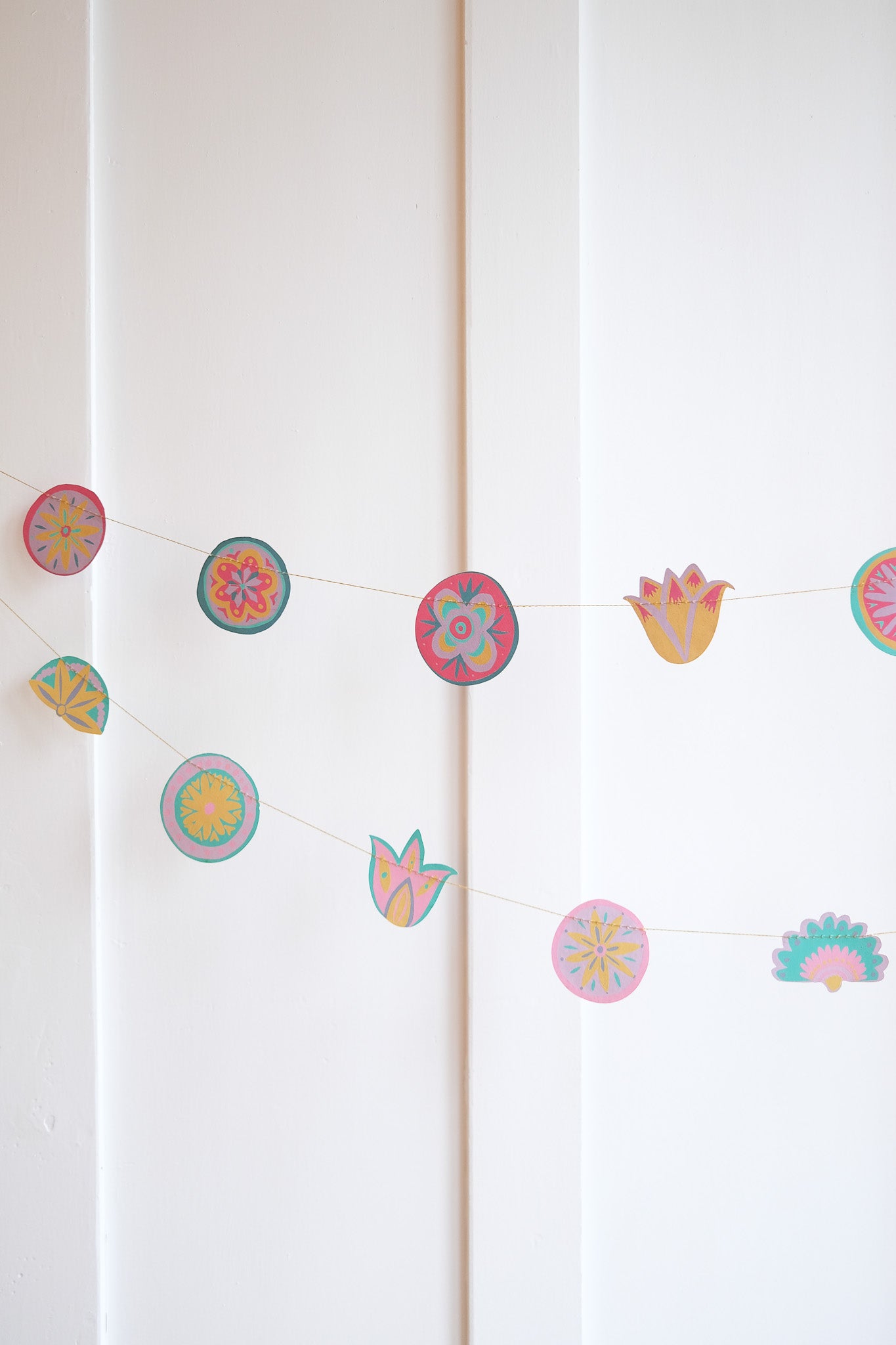 Bright Midsommar Sewn Garland
