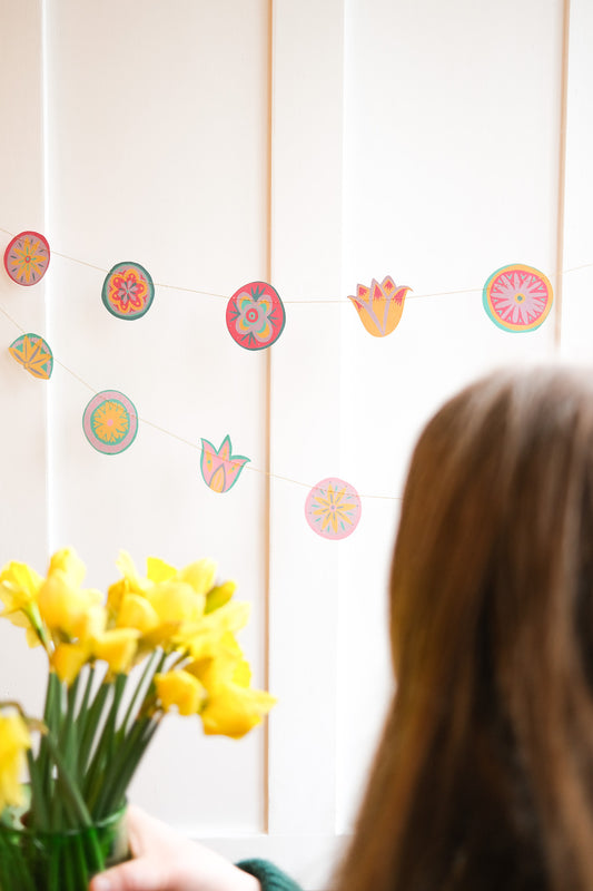 Bright Midsommar Sewn Garland