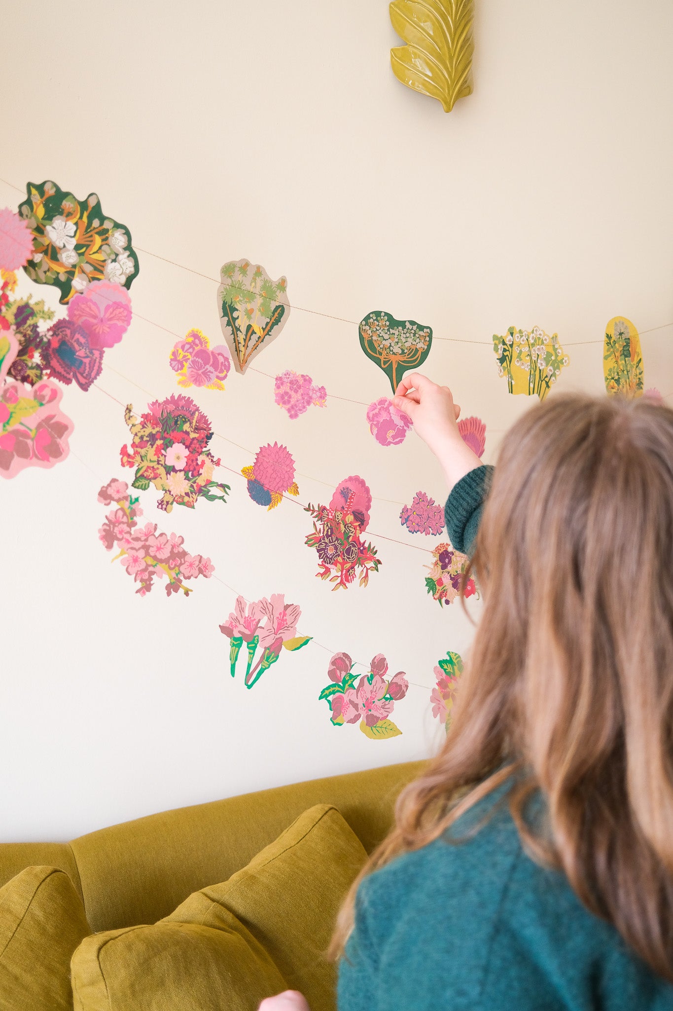 Summer Garden Sewn Garland