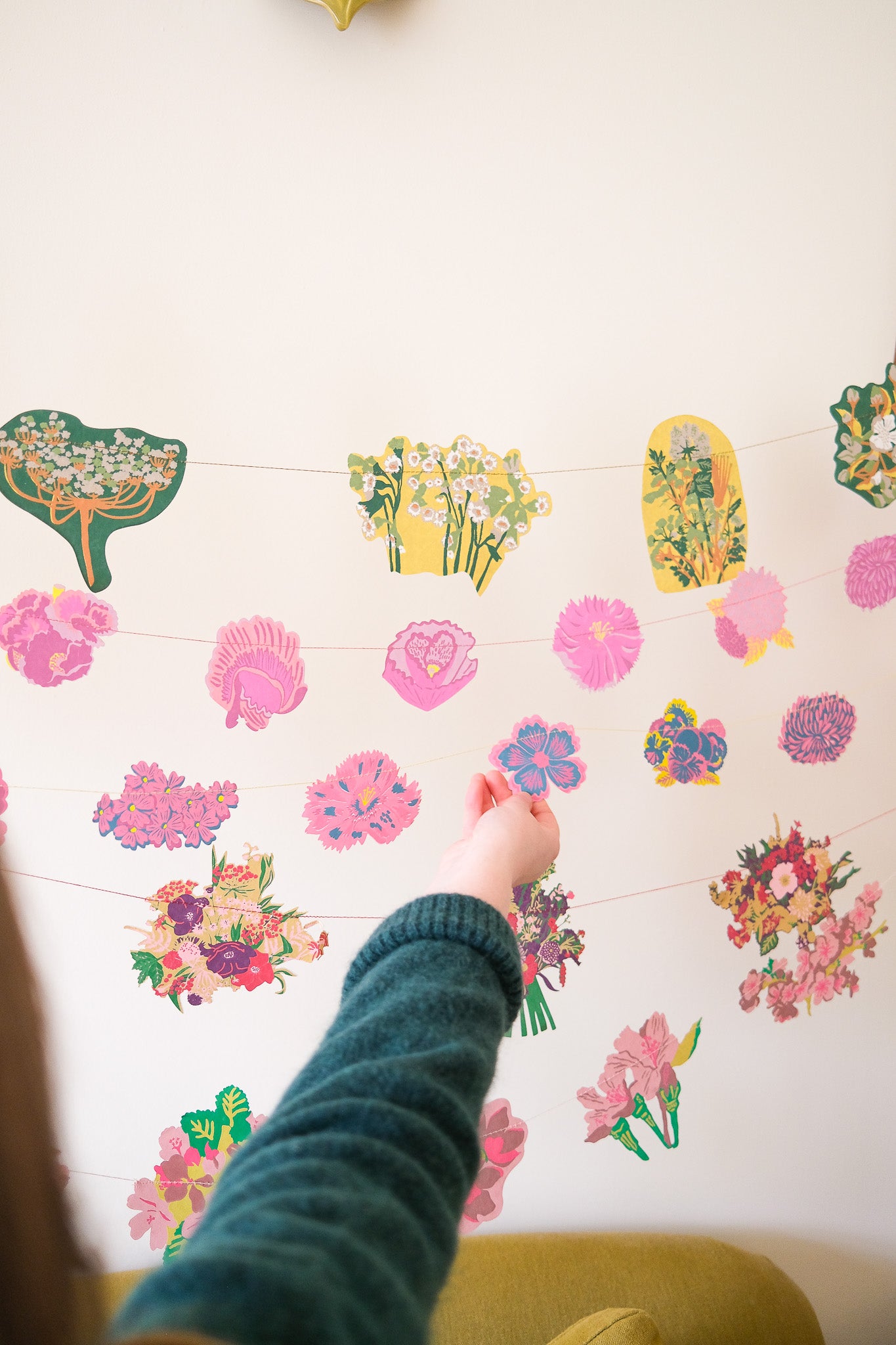 Spring Garden Sewn Garland