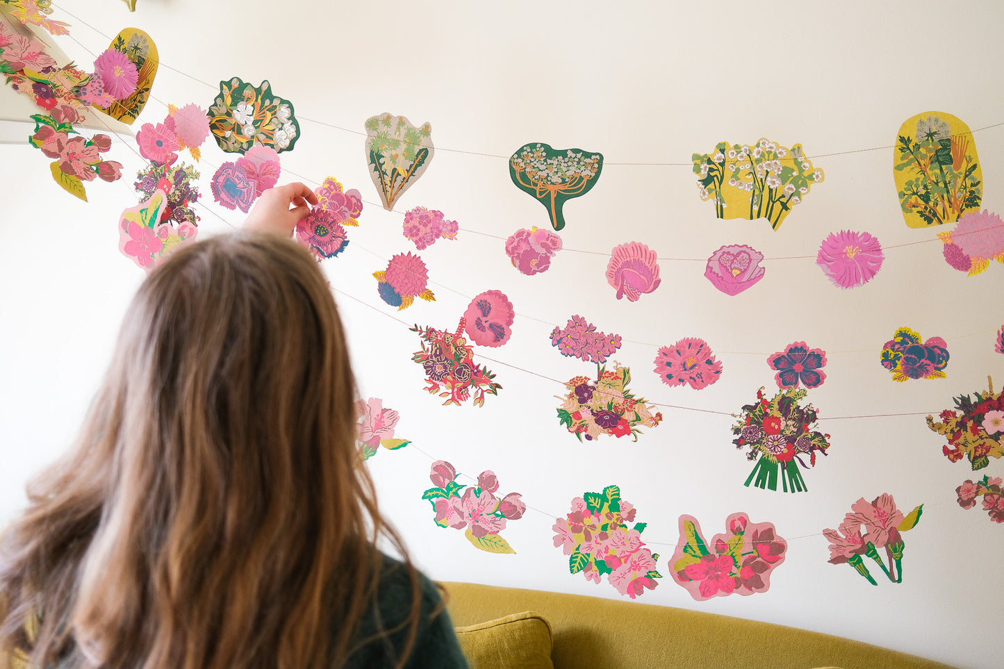 Spring Garden Sewn Garland