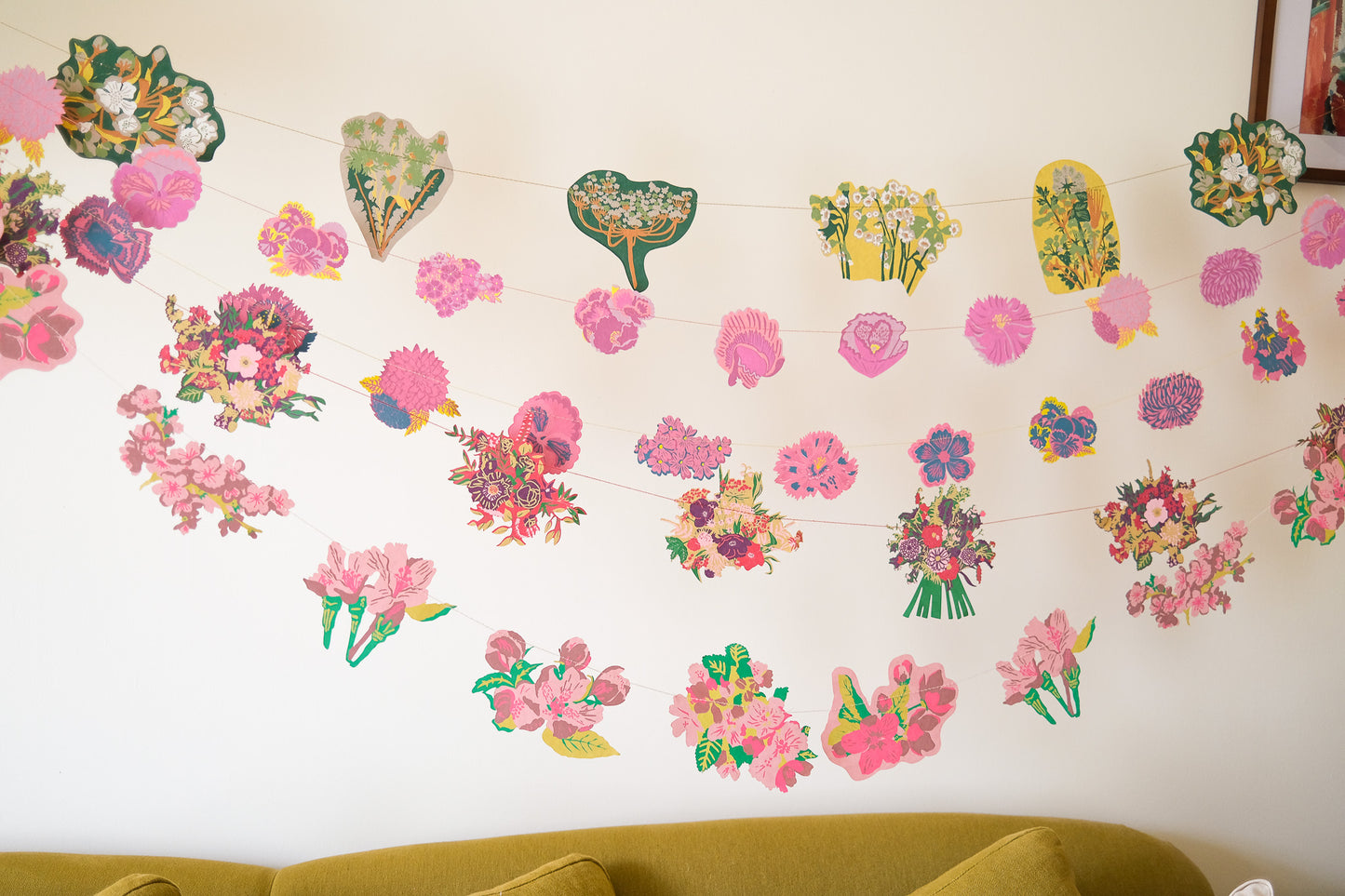 Summer Garden Sewn Garland