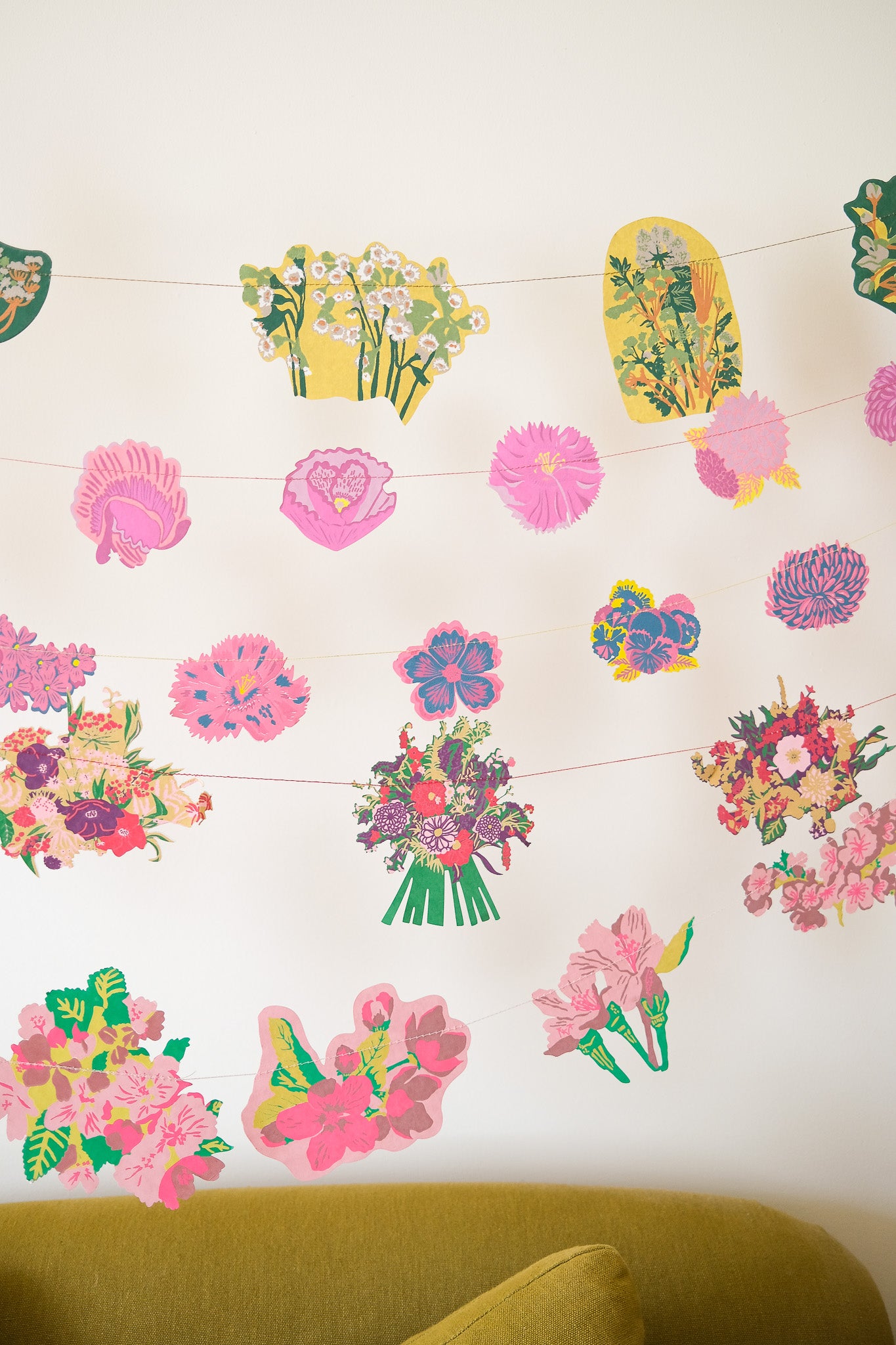 Spring Blooms Sewn Garland