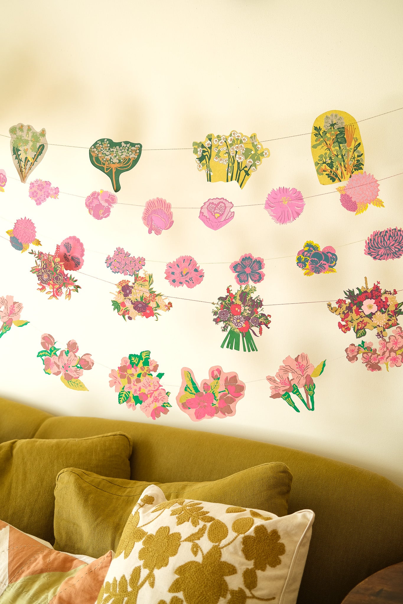 Spring Blooms Sewn Garland