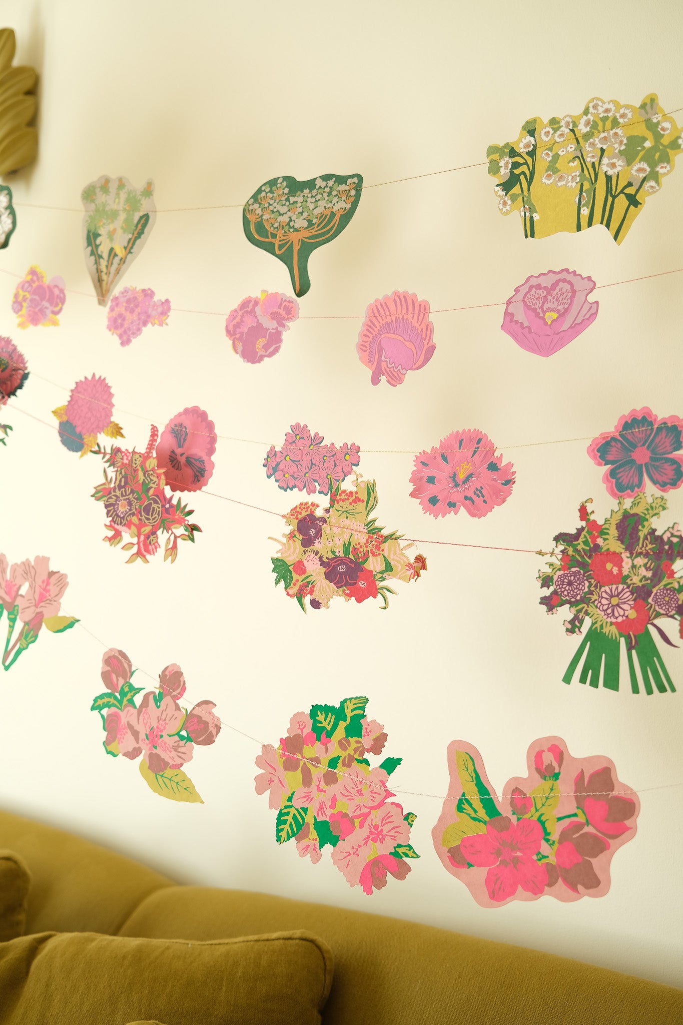 Spring Blooms Sewn Garland