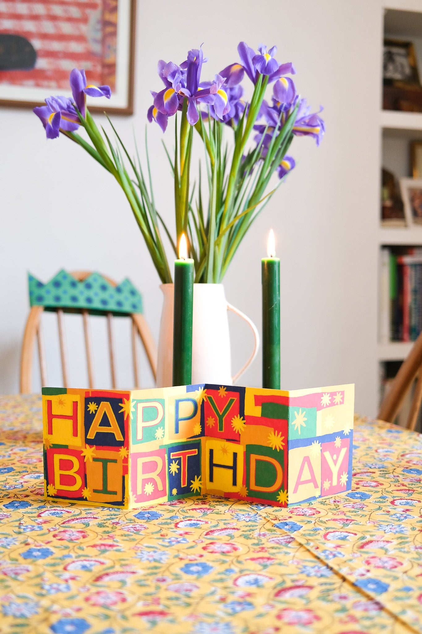 Happy Birthday Concertina Greeting Card