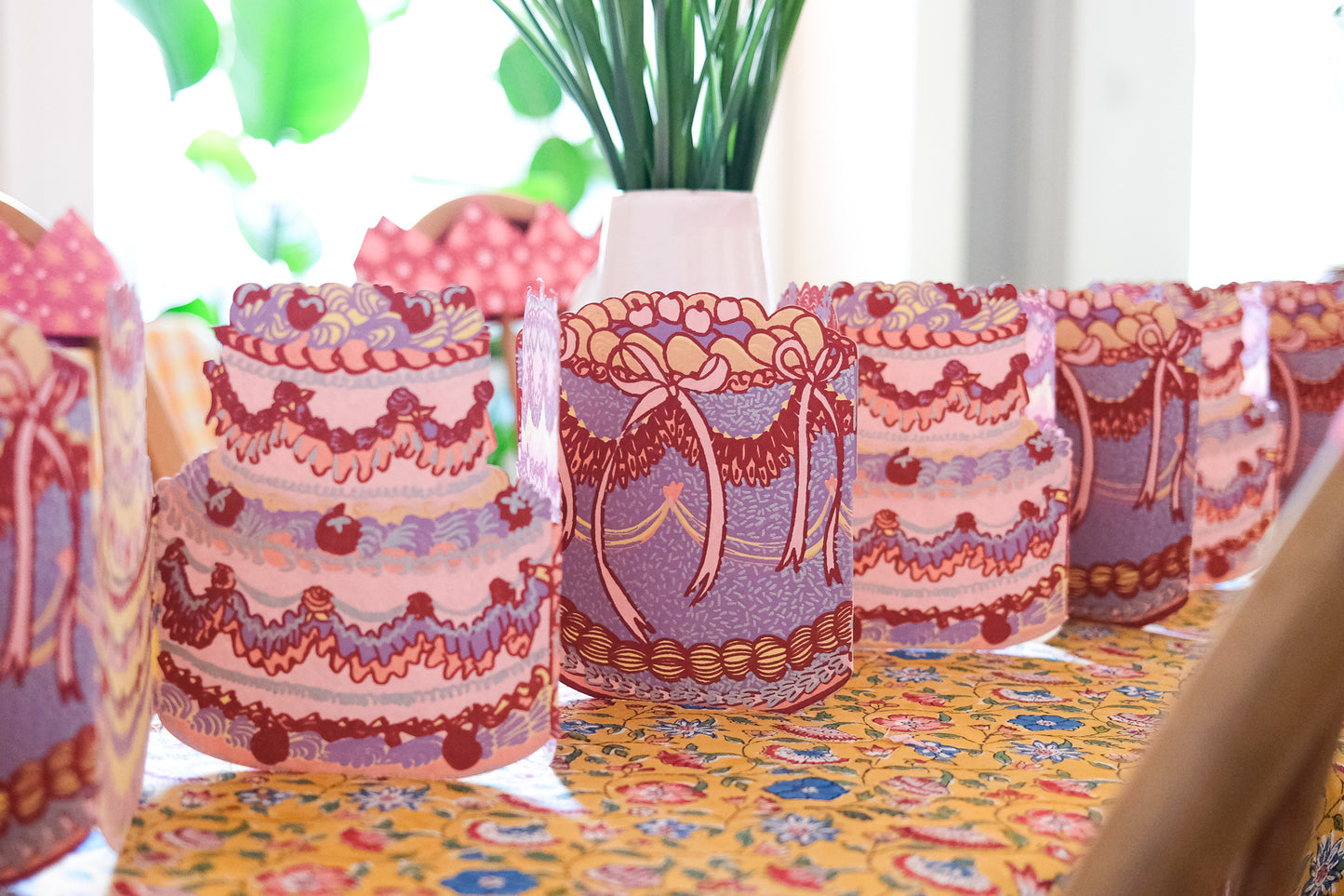 BIRTHDAY CAKE CONCERTINA GARLAND