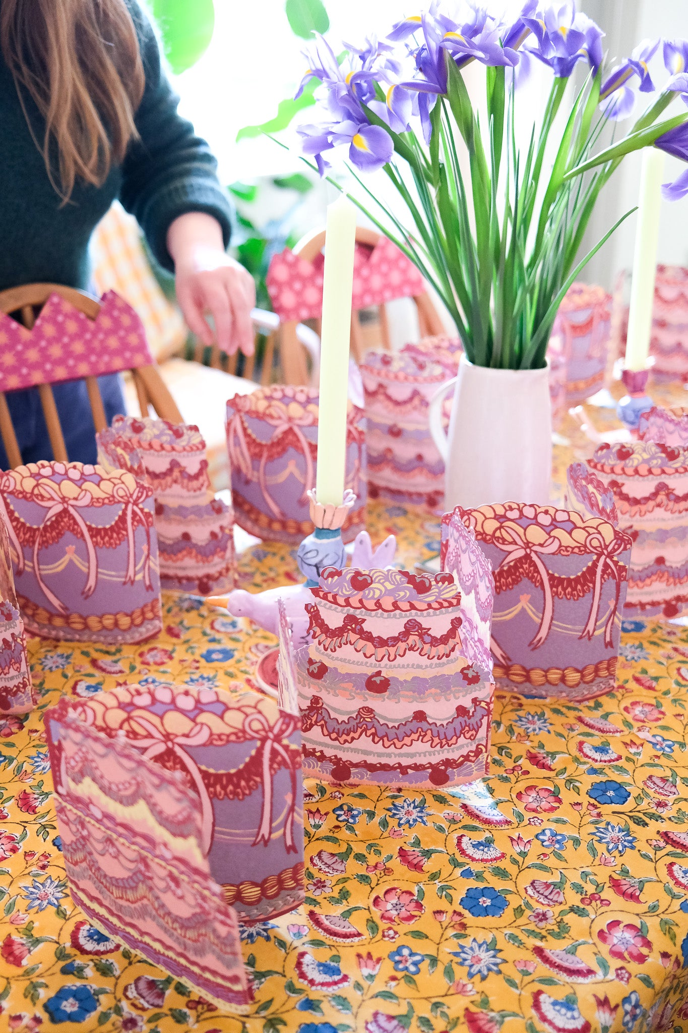 Birthday Cake Concertina Garland