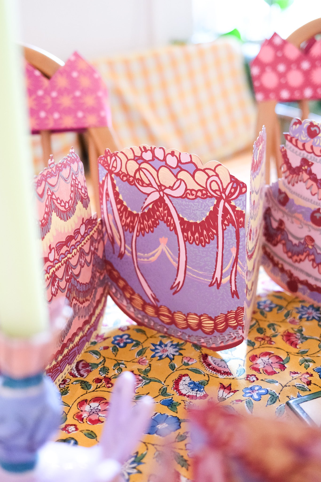 BIRTHDAY CAKE CONCERTINA GARLAND