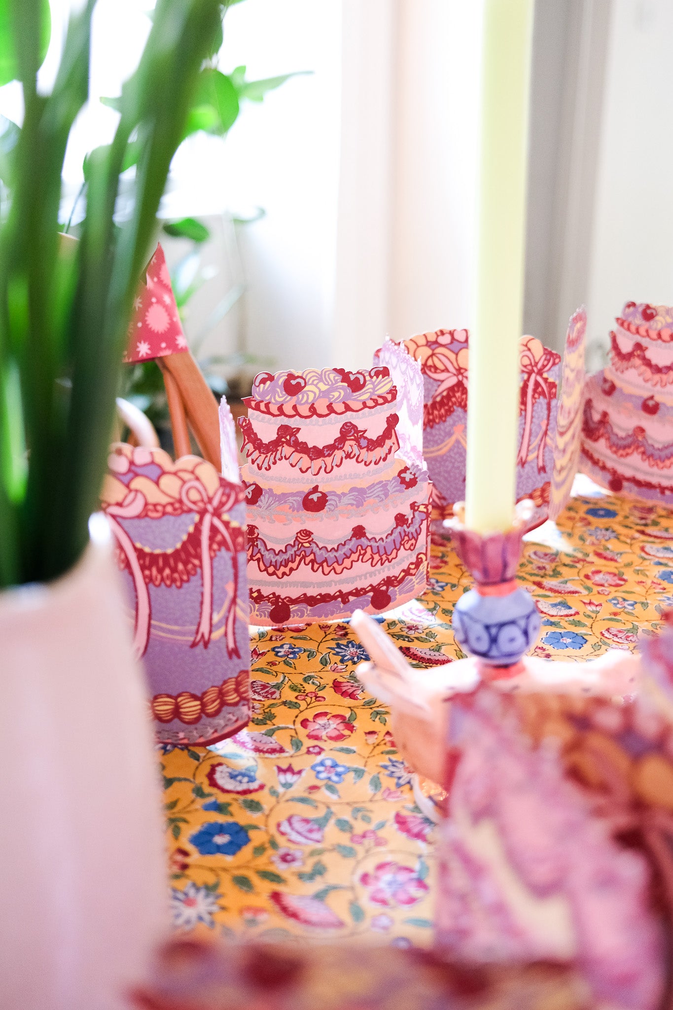 Birthday Cake Concertina Garland