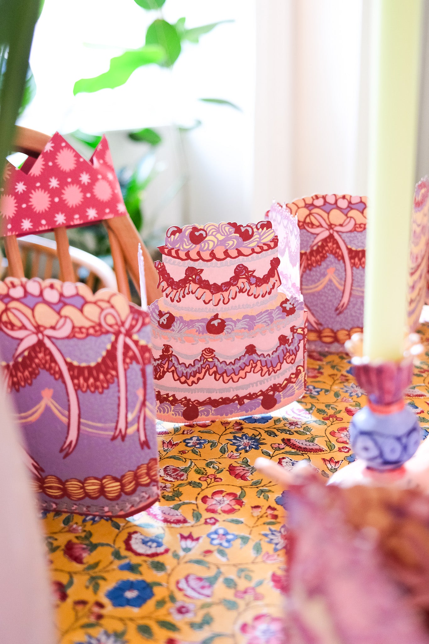 BIRTHDAY CAKE CONCERTINA GARLAND