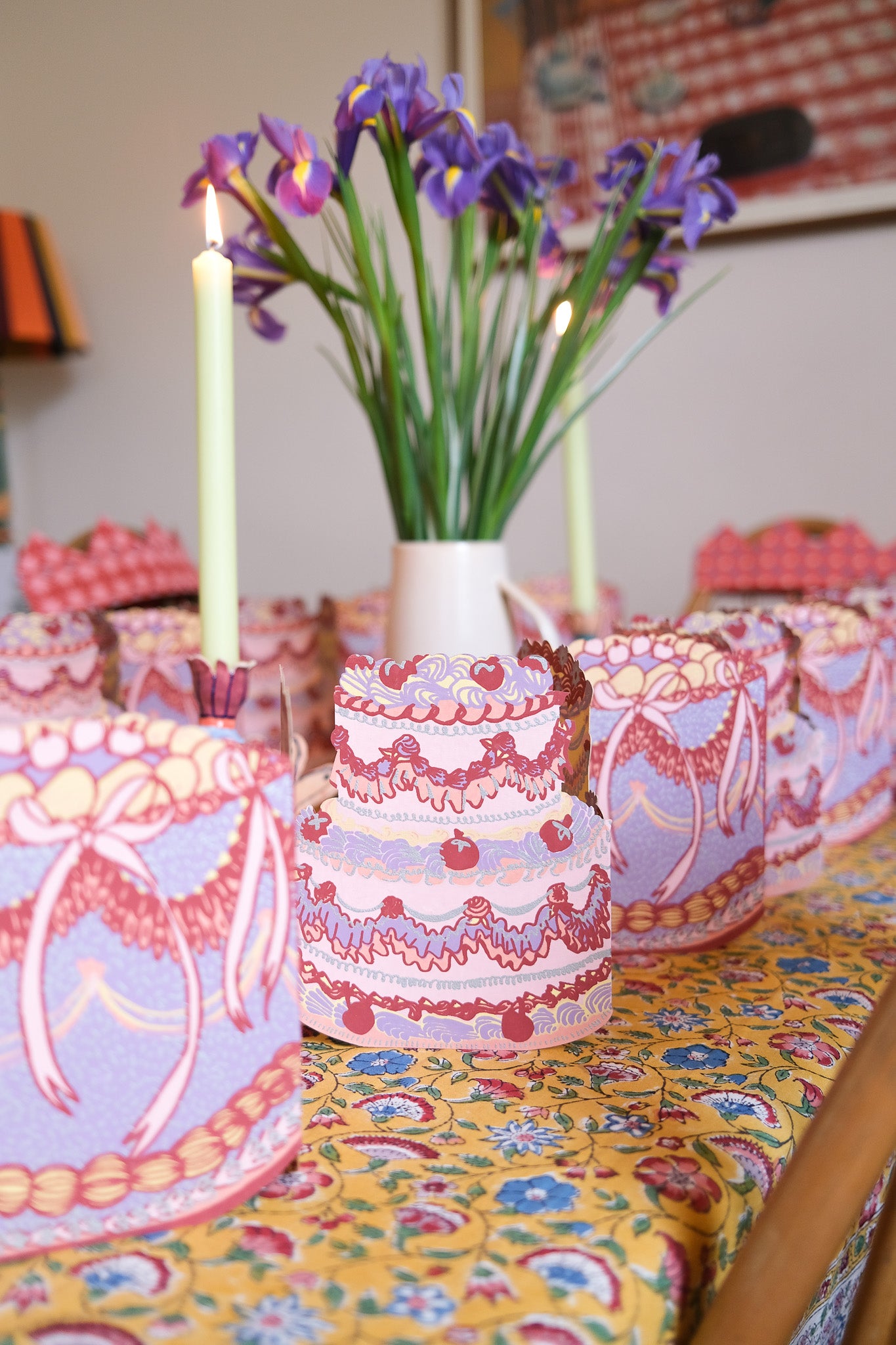 BIRTHDAY CAKE CONCERTINA GARLAND