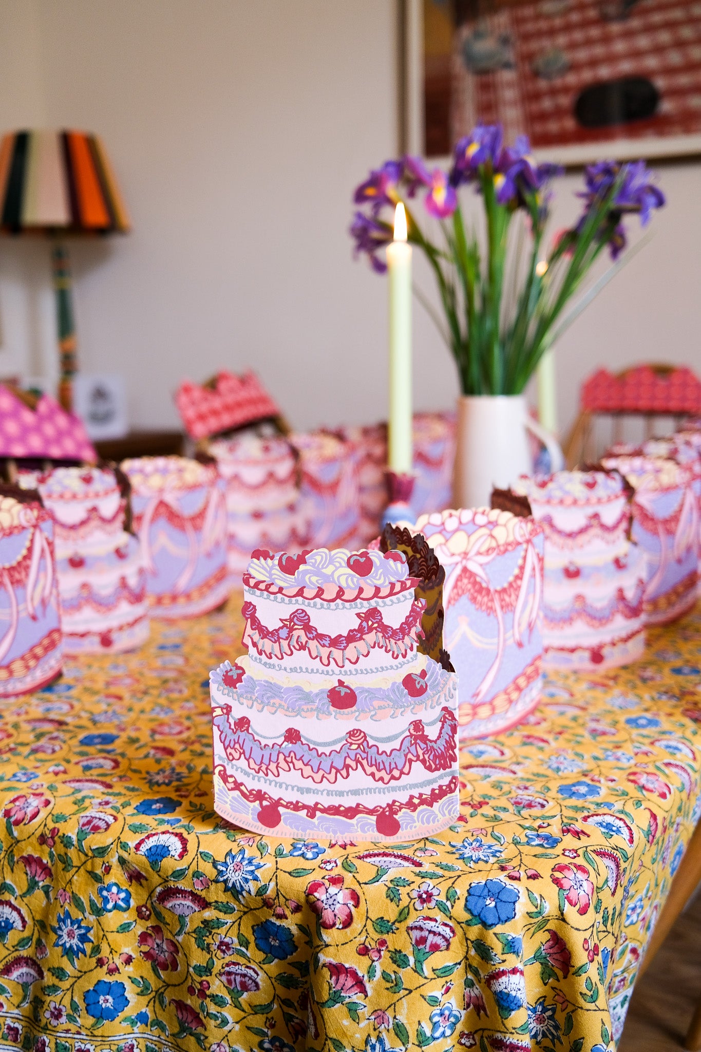 BIRTHDAY CAKE CONCERTINA GARLAND