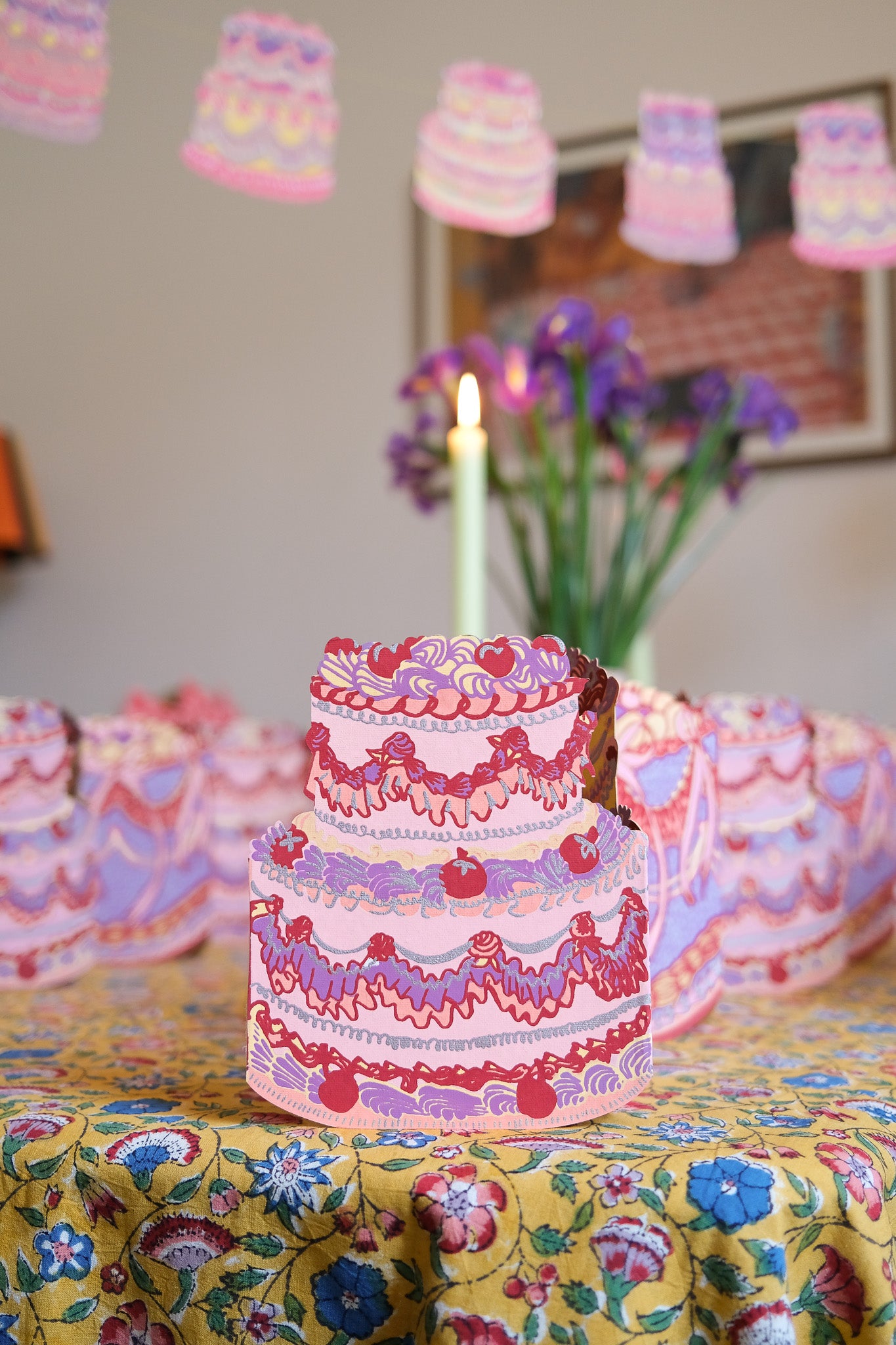 BIRTHDAY CAKE CONCERTINA GARLAND