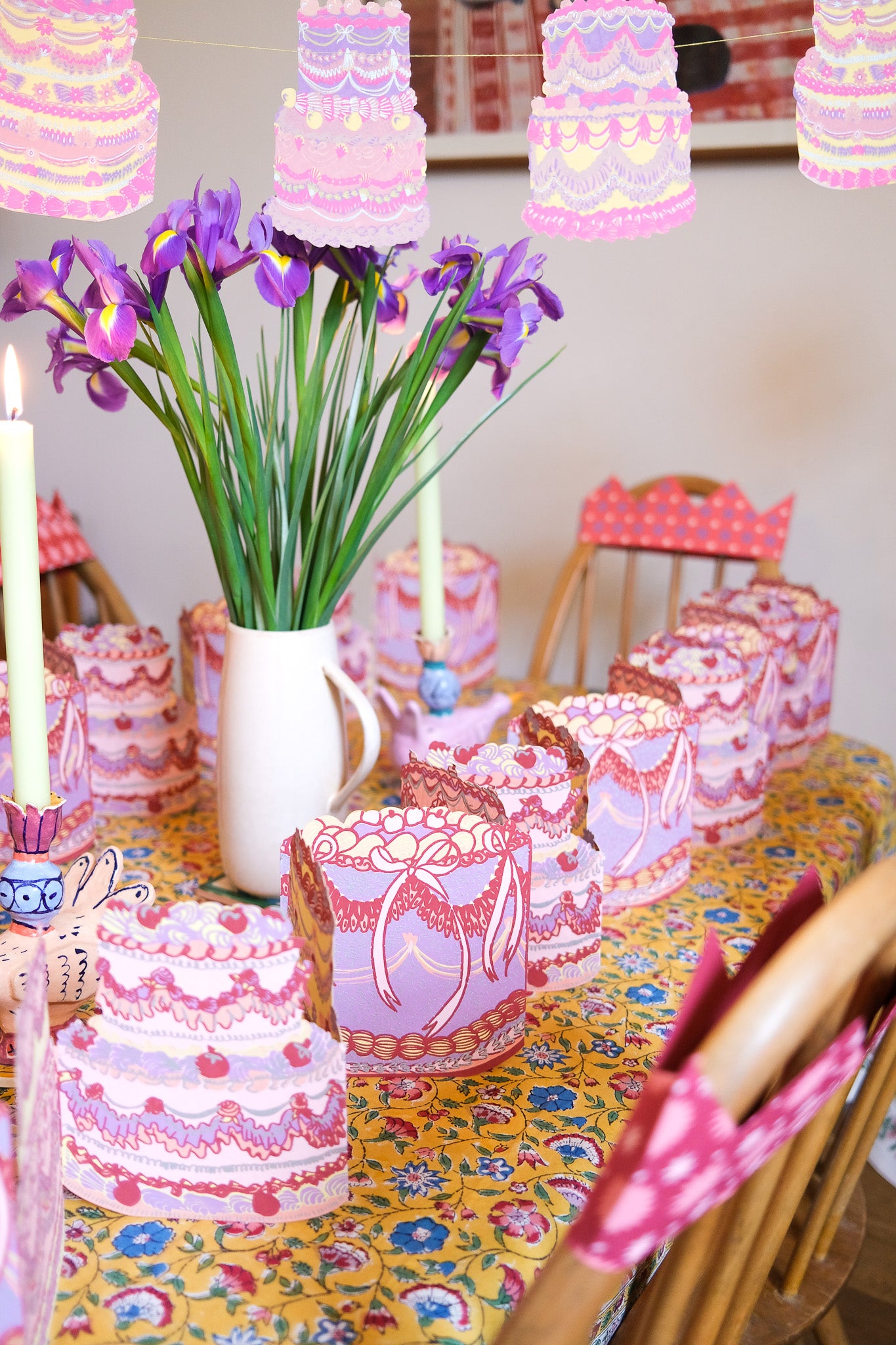BIRTHDAY CAKE CONCERTINA GARLAND