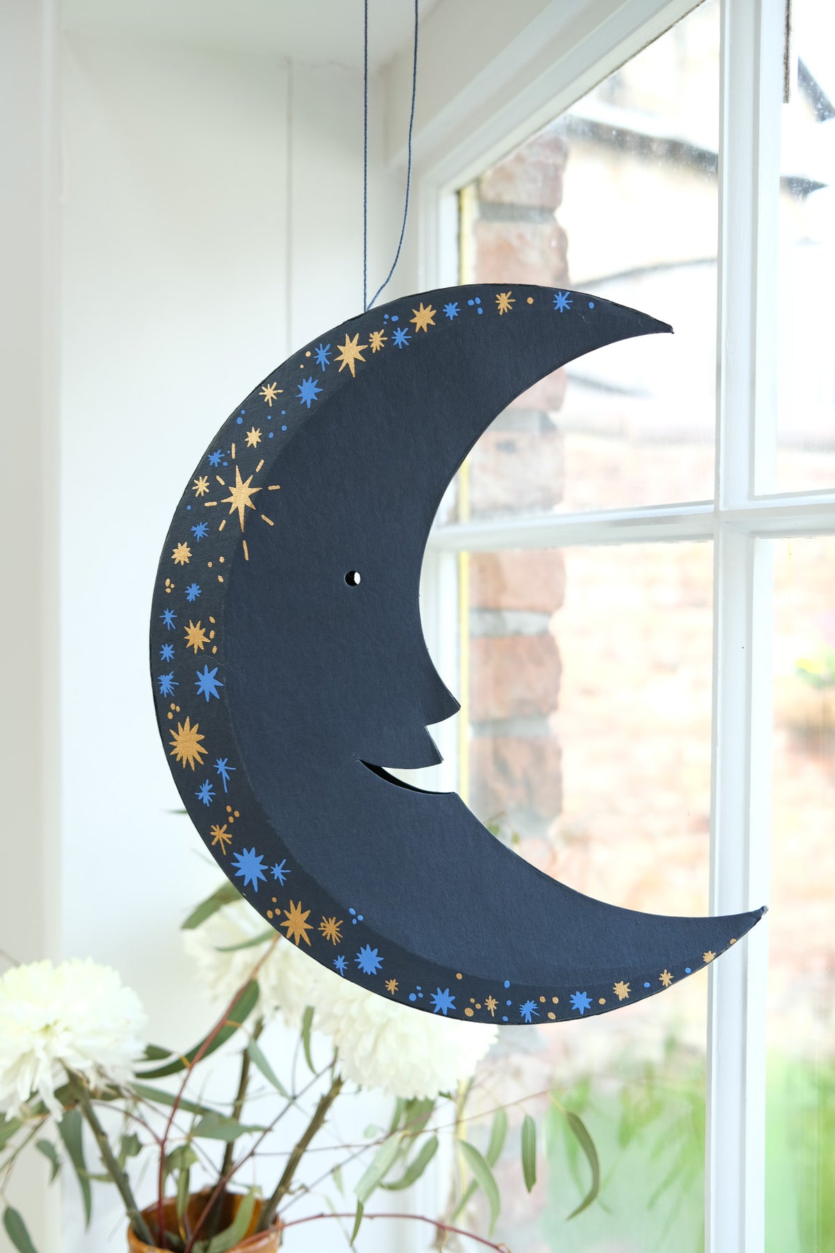 Large Midnight Man on the Moon Board Decoration