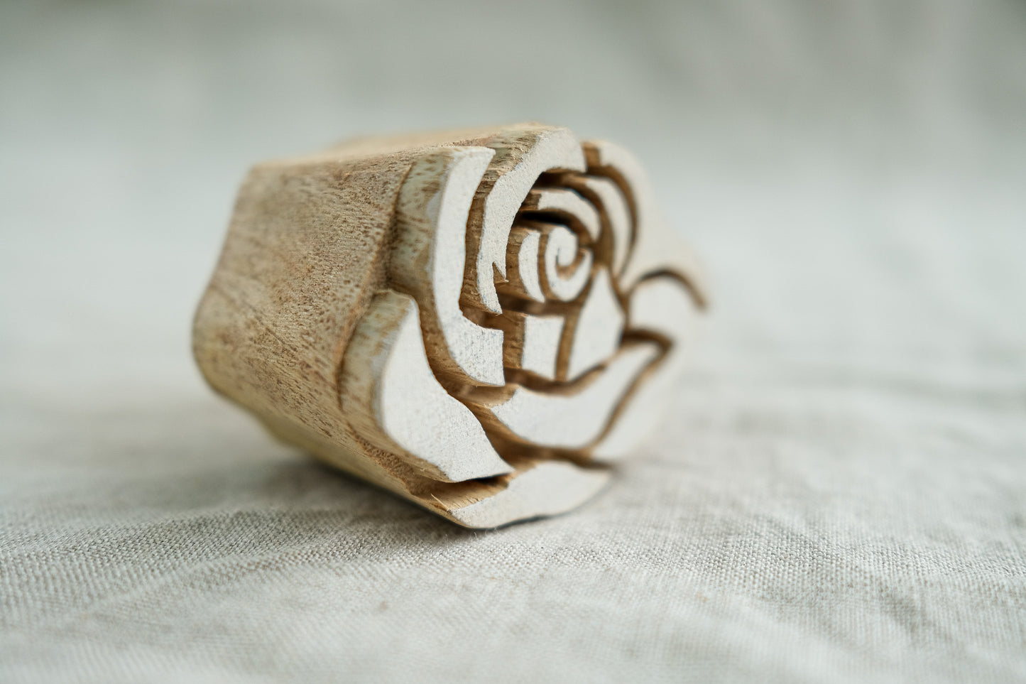 Miniature Rose Printing Block