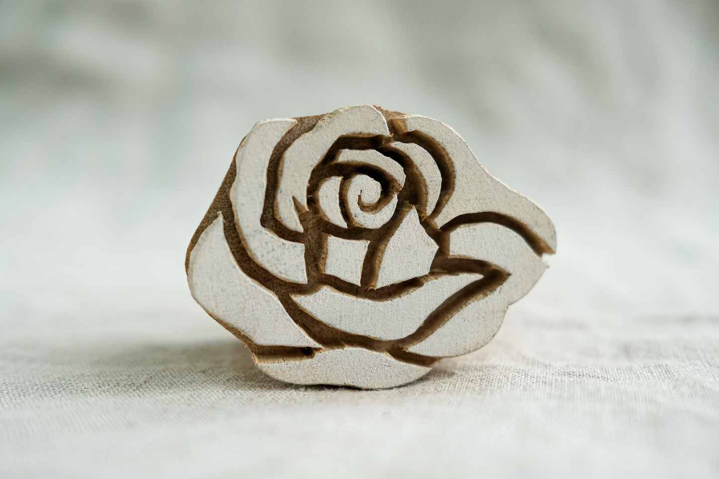 Miniature Rose Printing Block