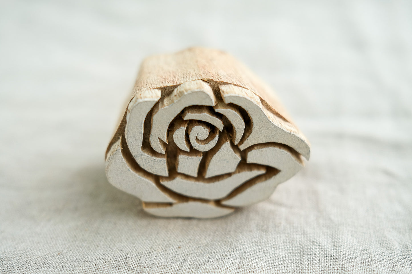 Miniature Rose Printing Block