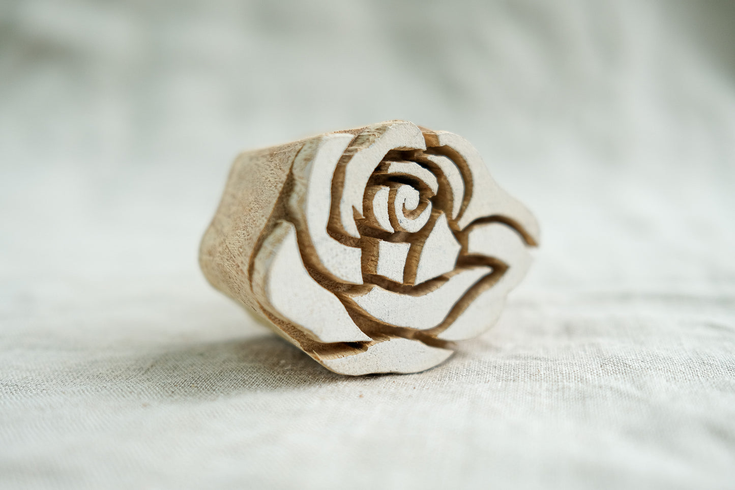 Miniature Rose Printing Block