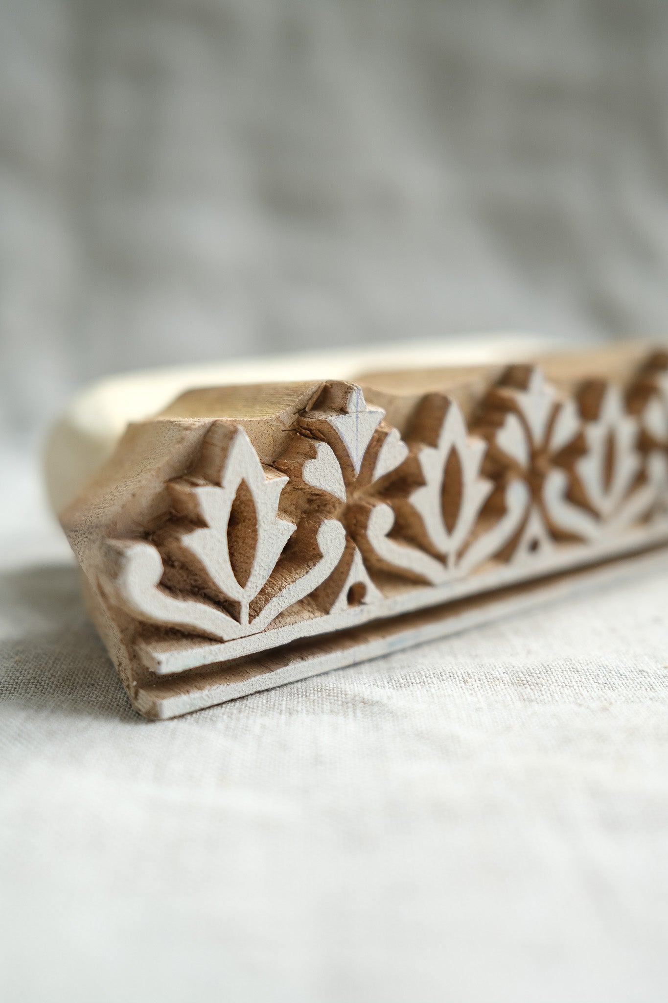 Lotus Printing Block