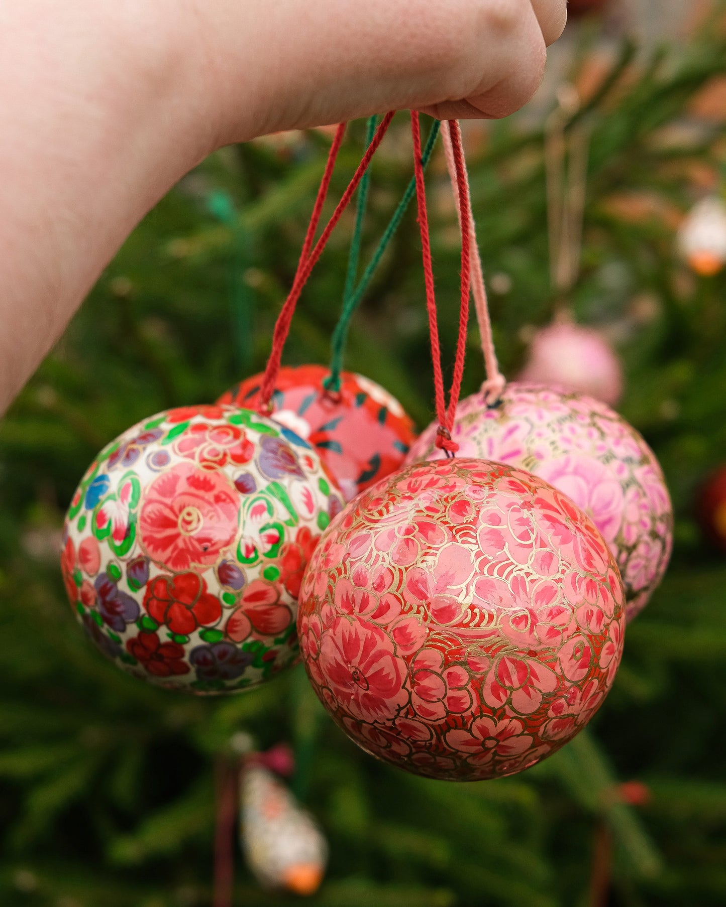 Dusty Pink and Gold Bauble