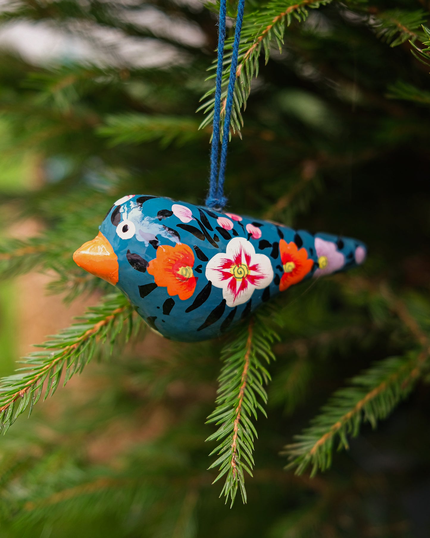 Teal Bird Bauble