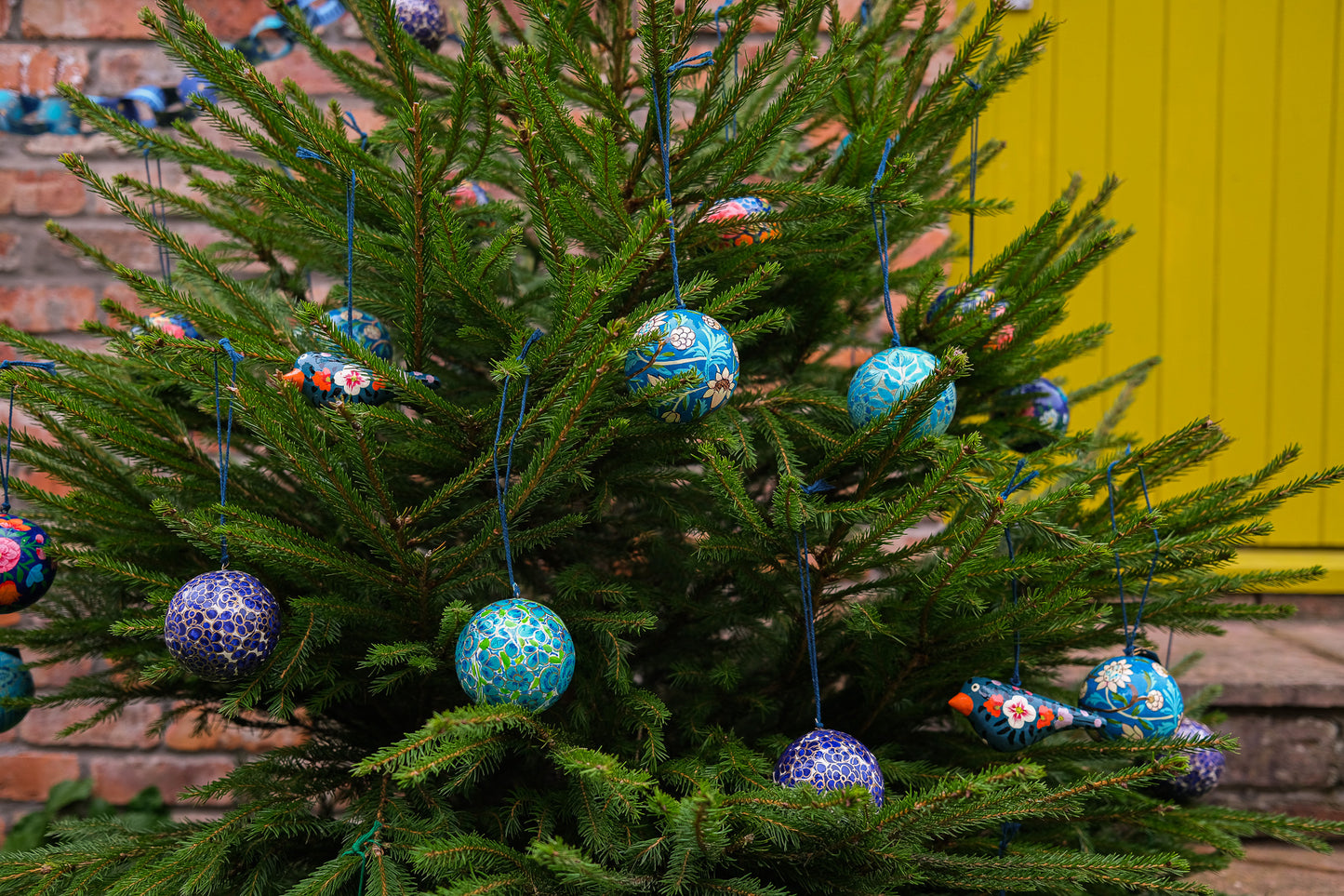 Lime Green and Blue Bauble