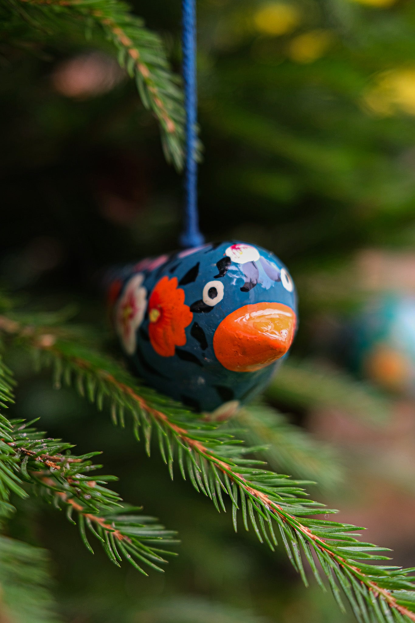 Teal Bird Bauble