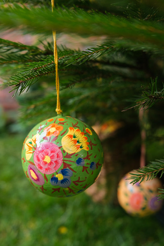 Green Petunia Bauble