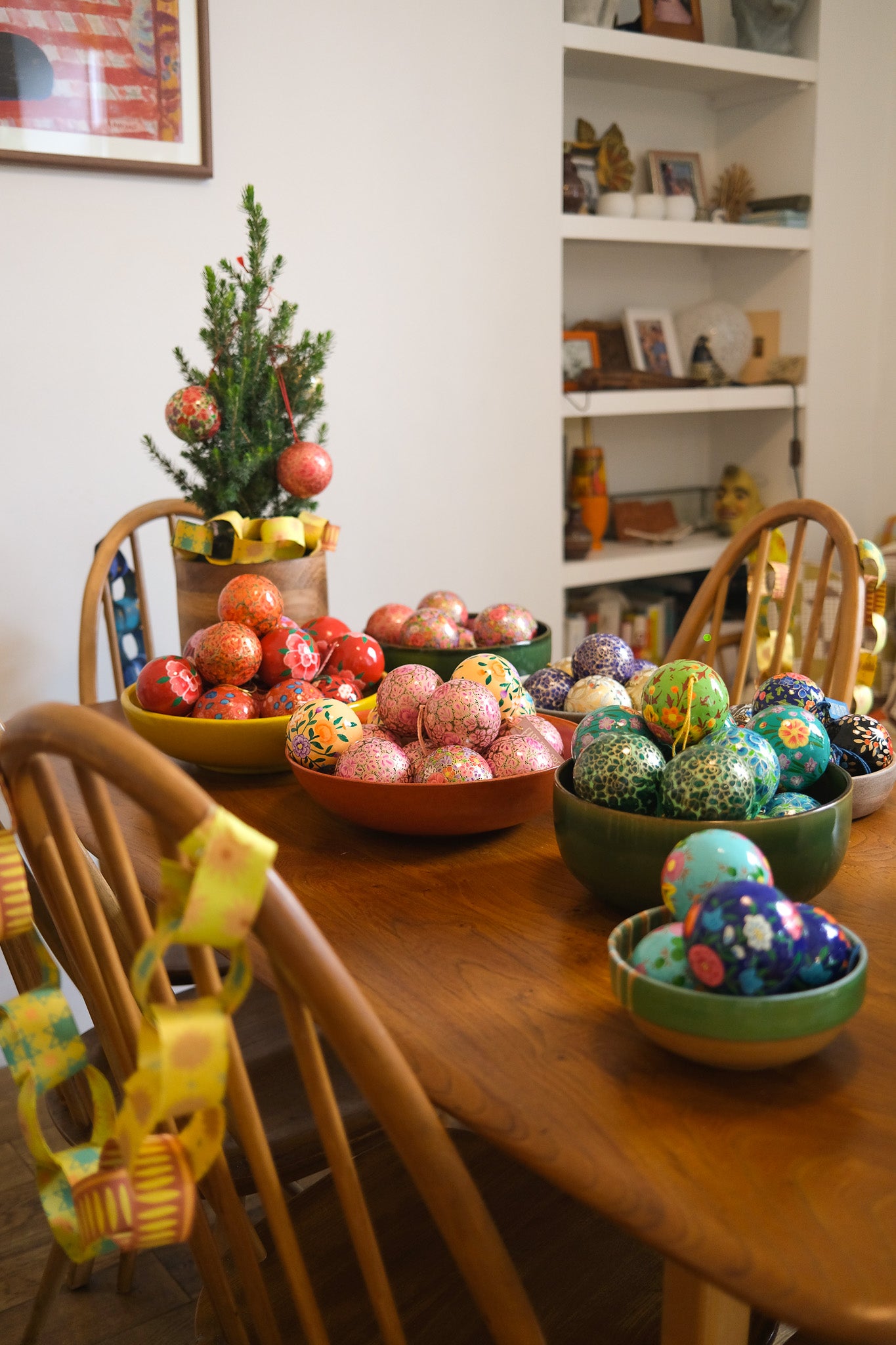 Turquoise Flowers Bauble