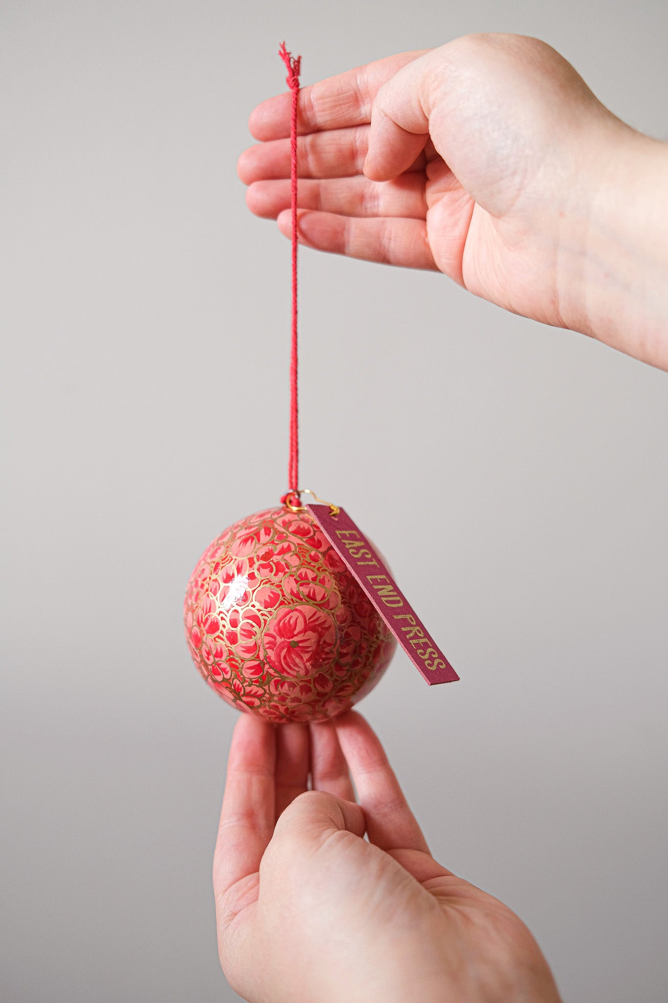 Dusty Pink and Gold Bauble