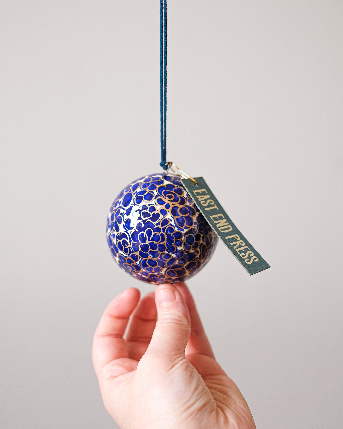 Midnight Blue and Gold Bauble