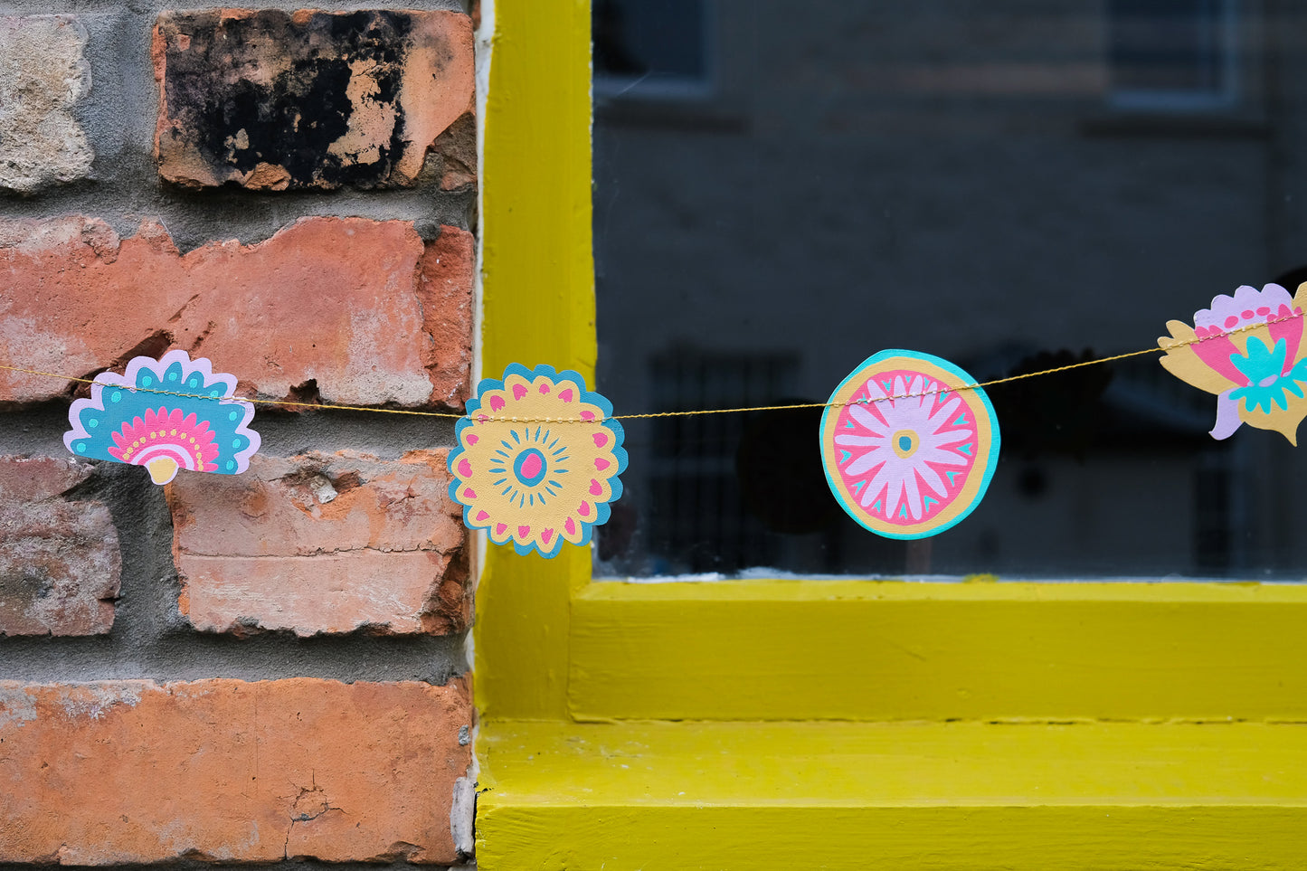 Bright Midsommar Sewn Garland