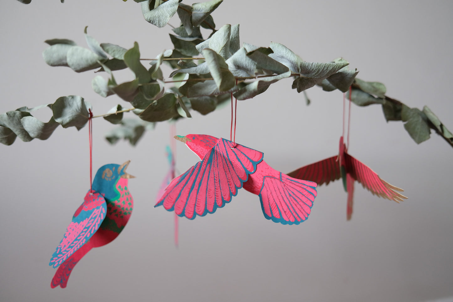 Party Birds Paper Ornaments