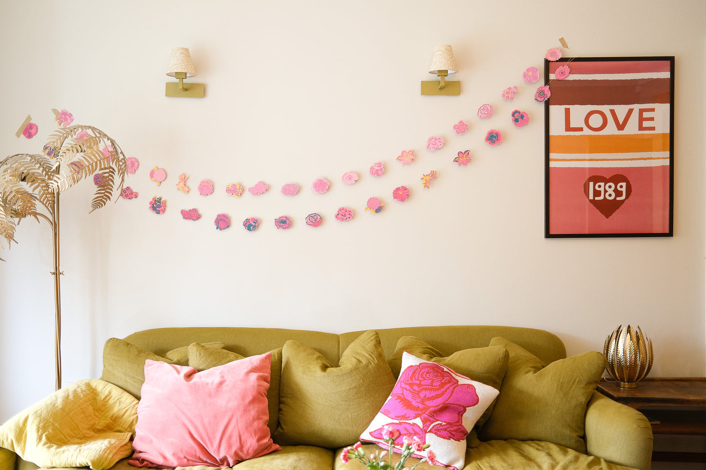 Summer Garden Sewn Garland