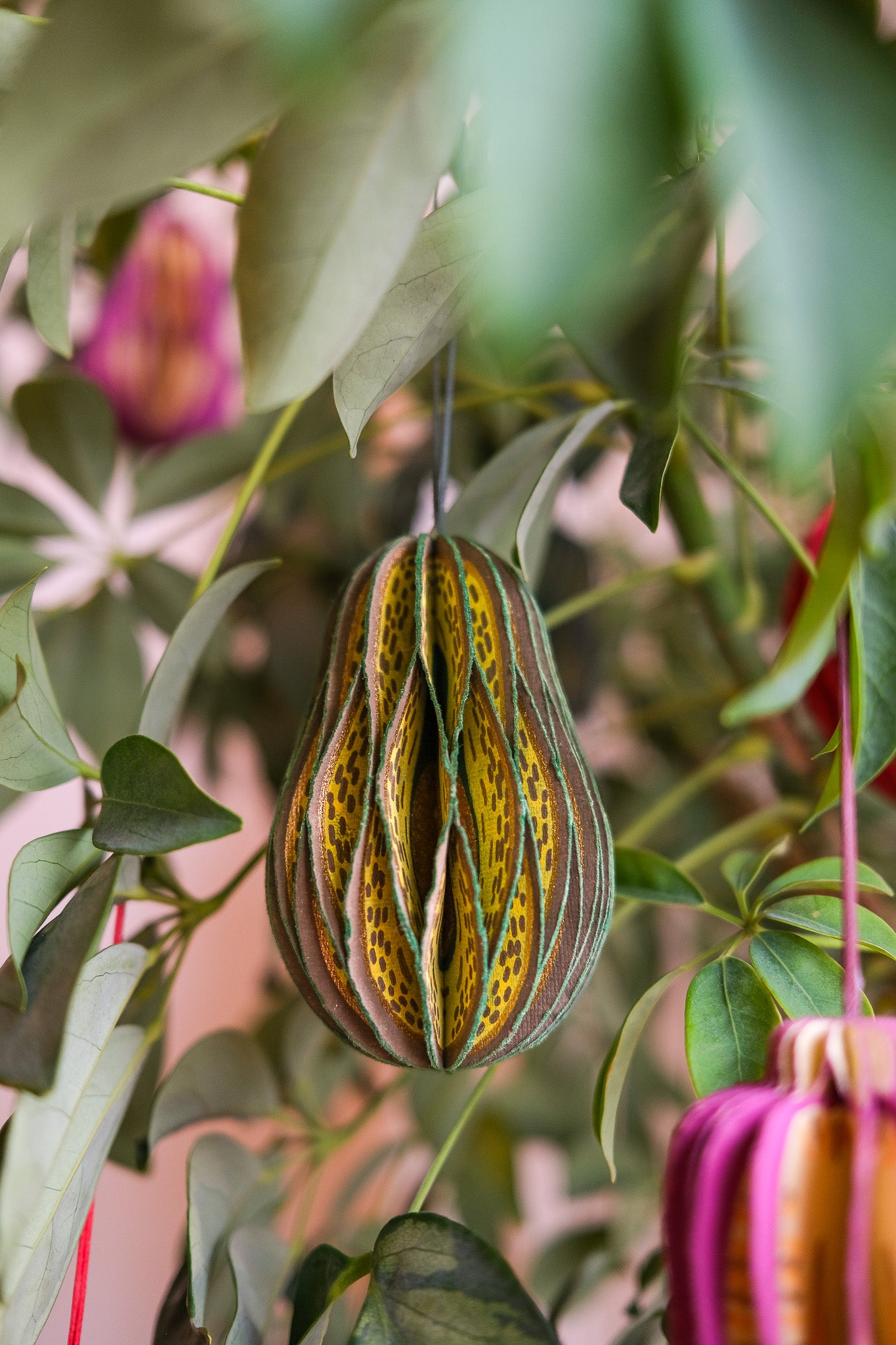 Avocado Honeycomb Ornament