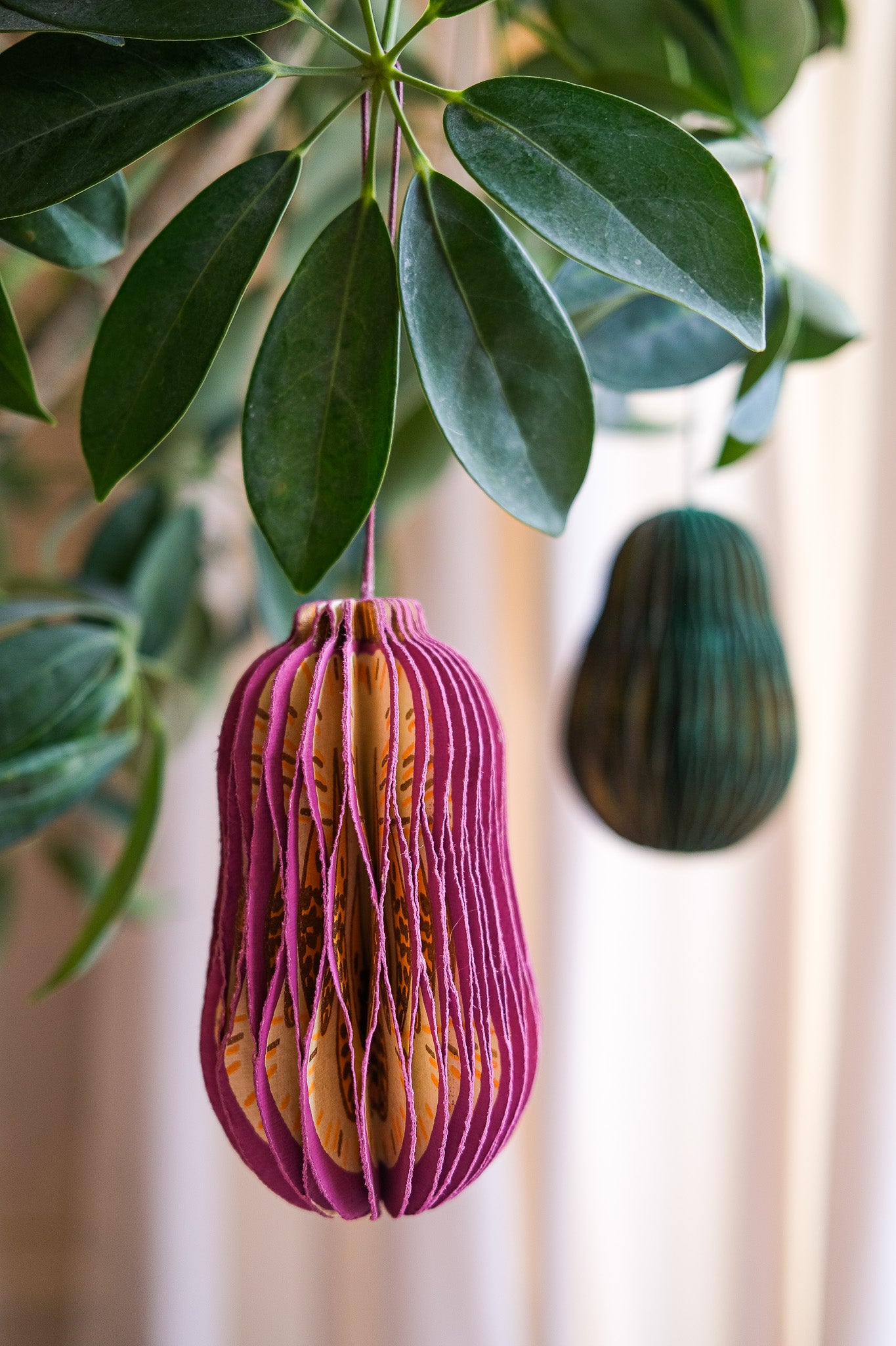 Aubergine Honeycomb Ornament