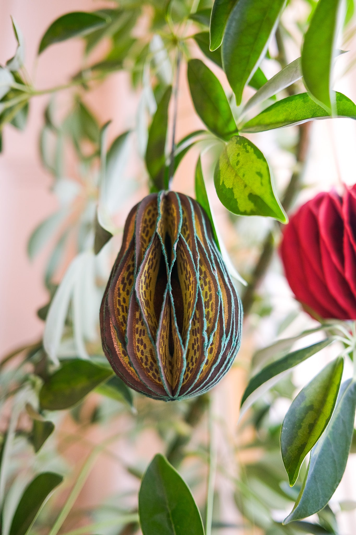 Avocado Honeycomb Ornament