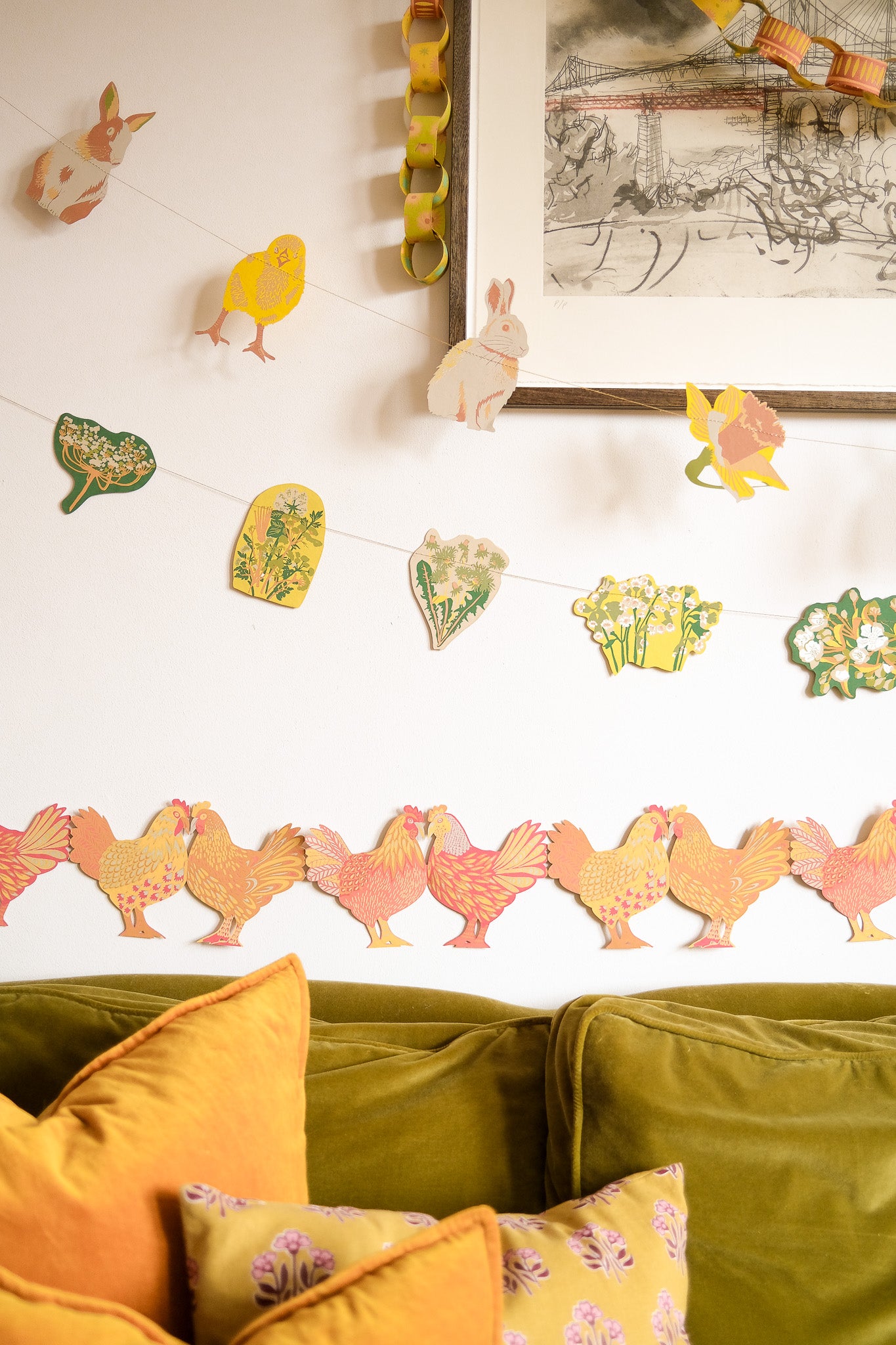 Rabbits Sewn Garland