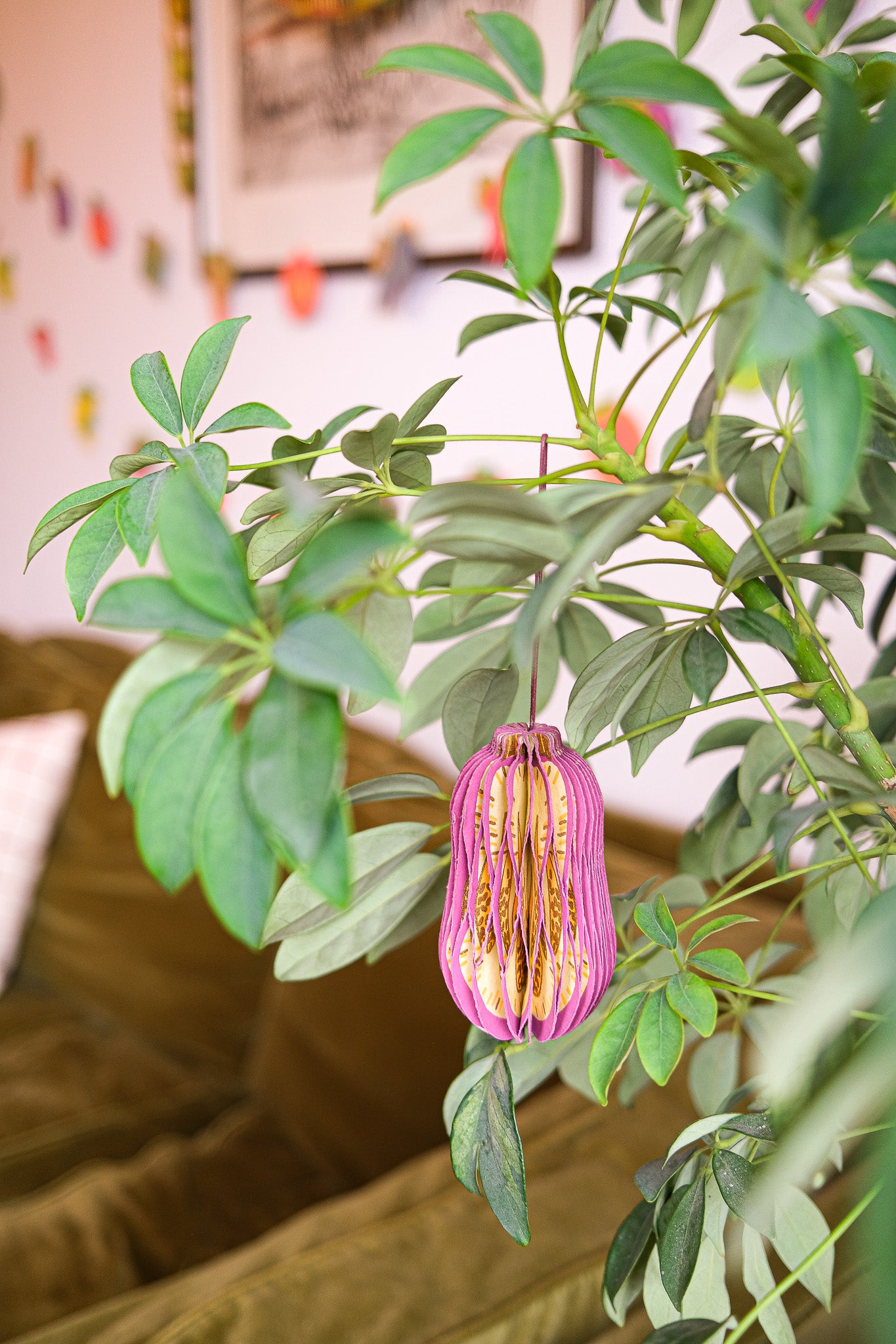 Aubergine Honeycomb Ornament