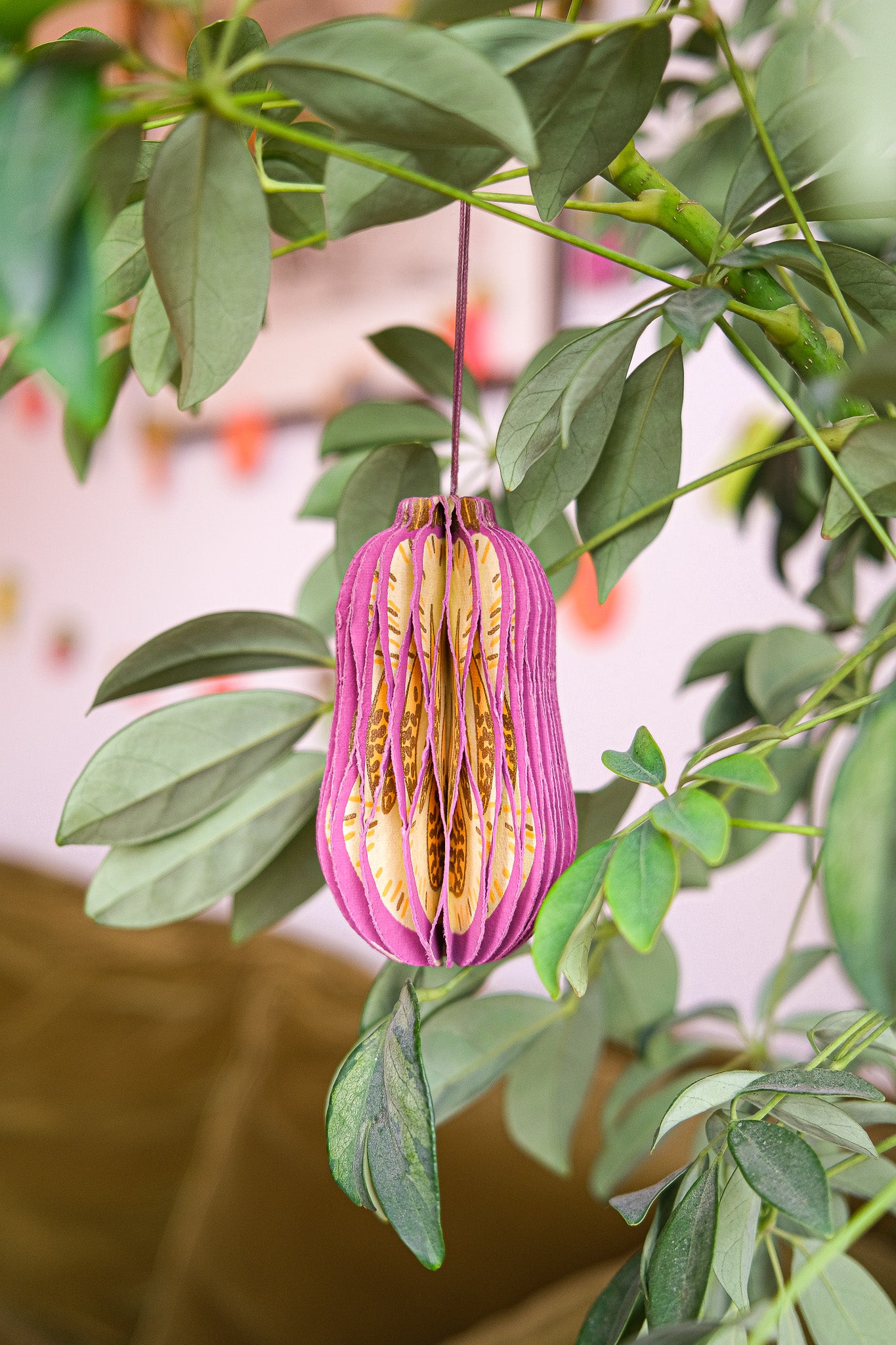 Aubergine Honeycomb Ornament