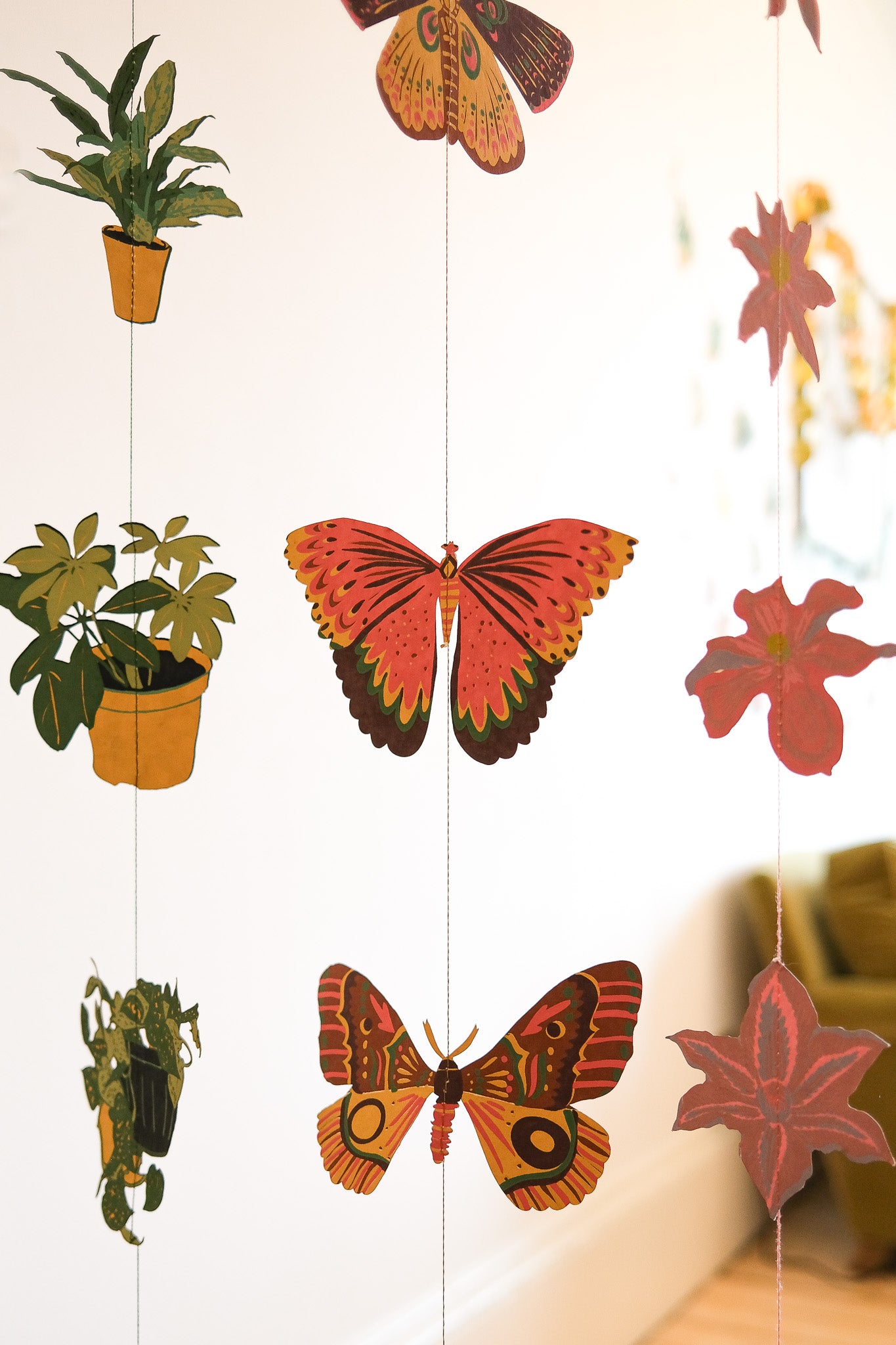 Butterfly Vertical Wall Hanging