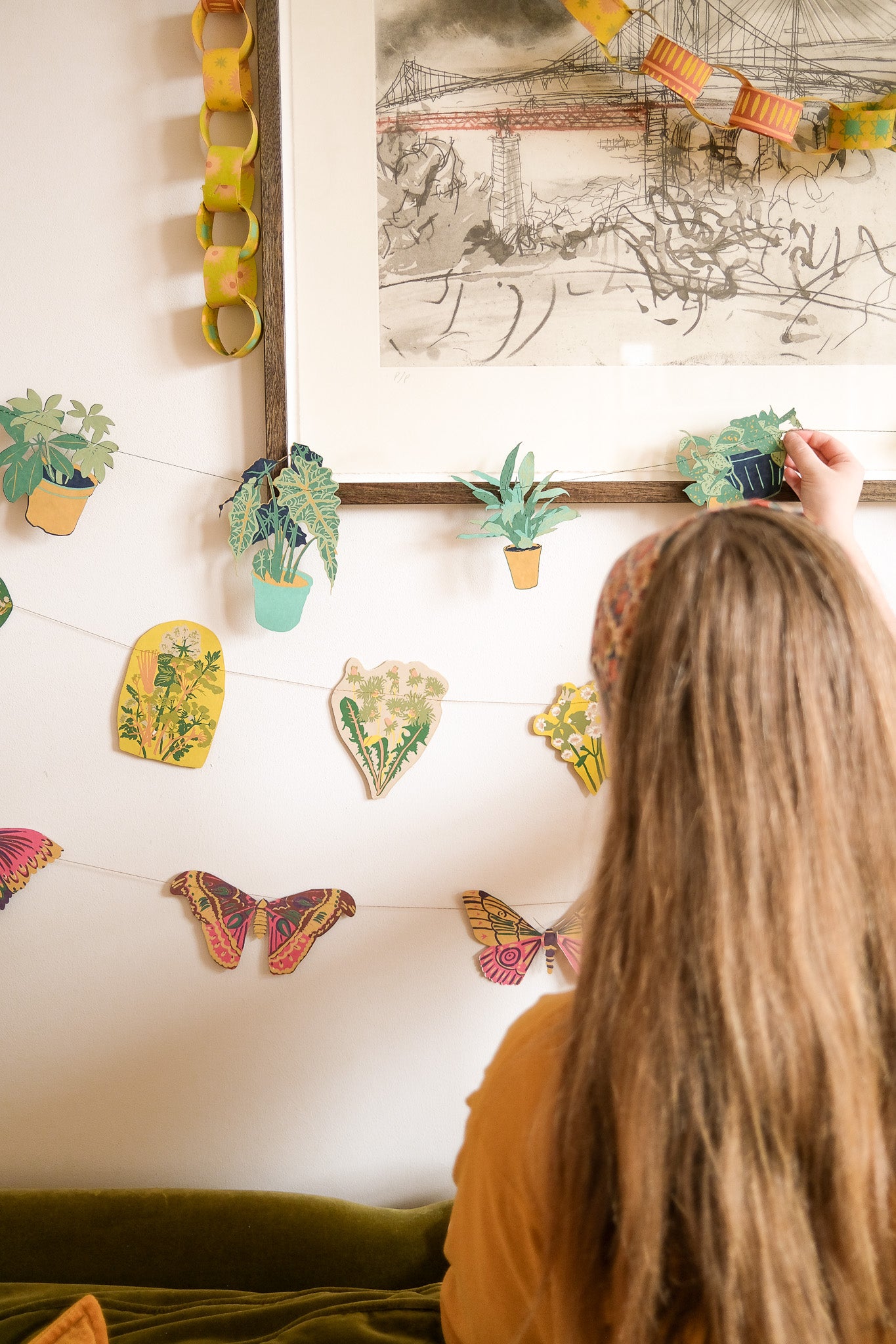 Yellow & Green Paper Chain Kit